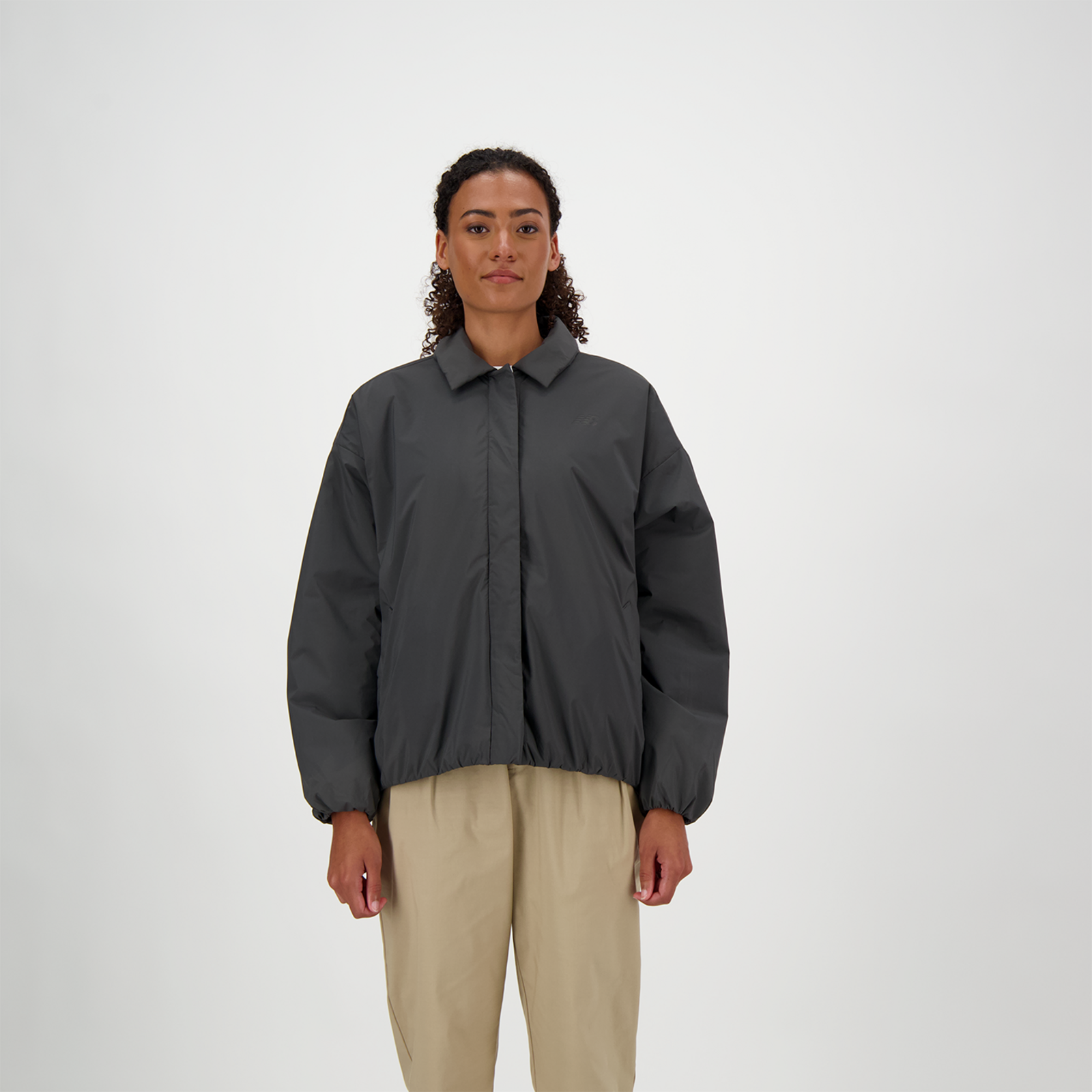 New Balance W Coaches Jacket Oversized Fit Damen, blacktop, Grösse: M