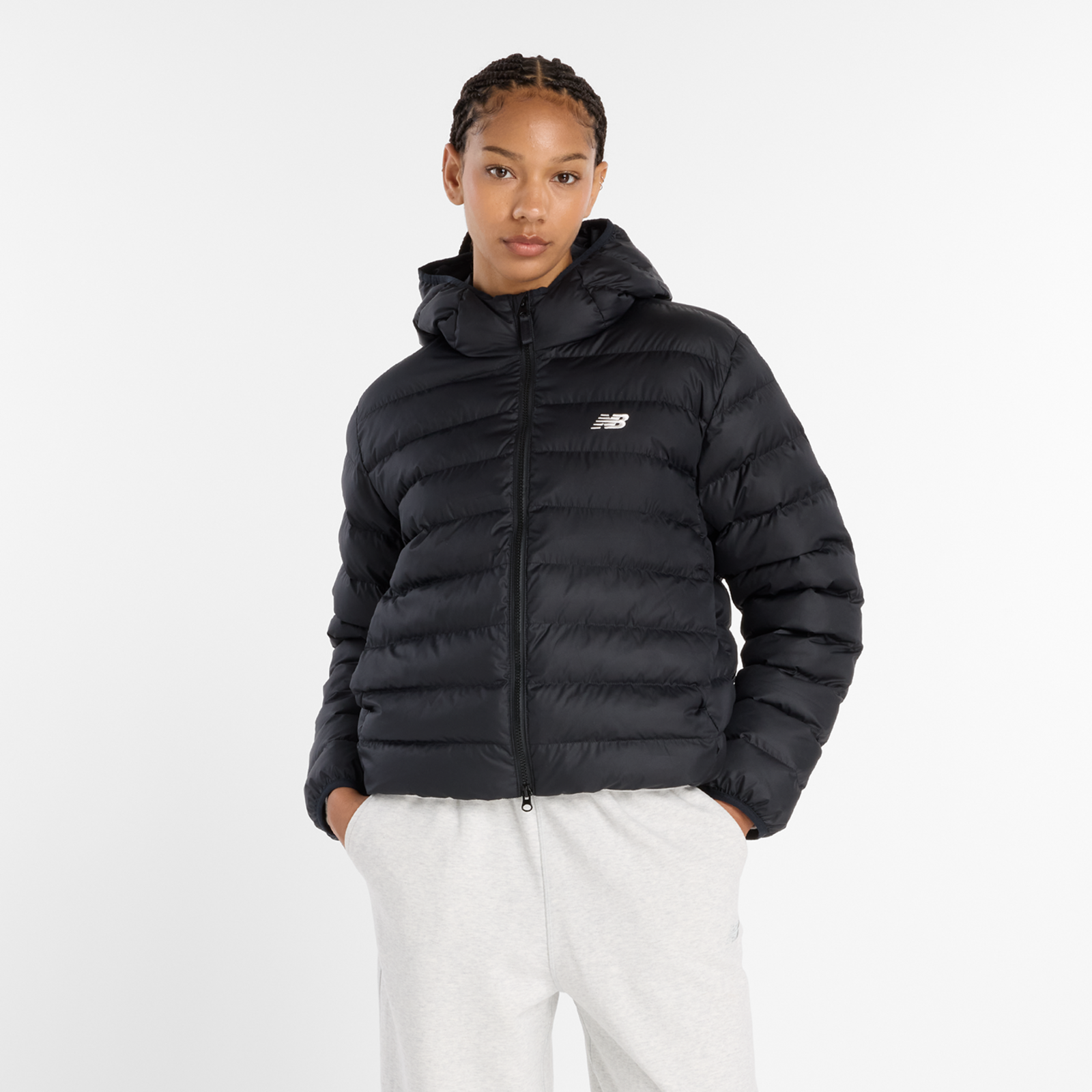 New Balance W Puffer Jacket  Damen, black, Grösse: M