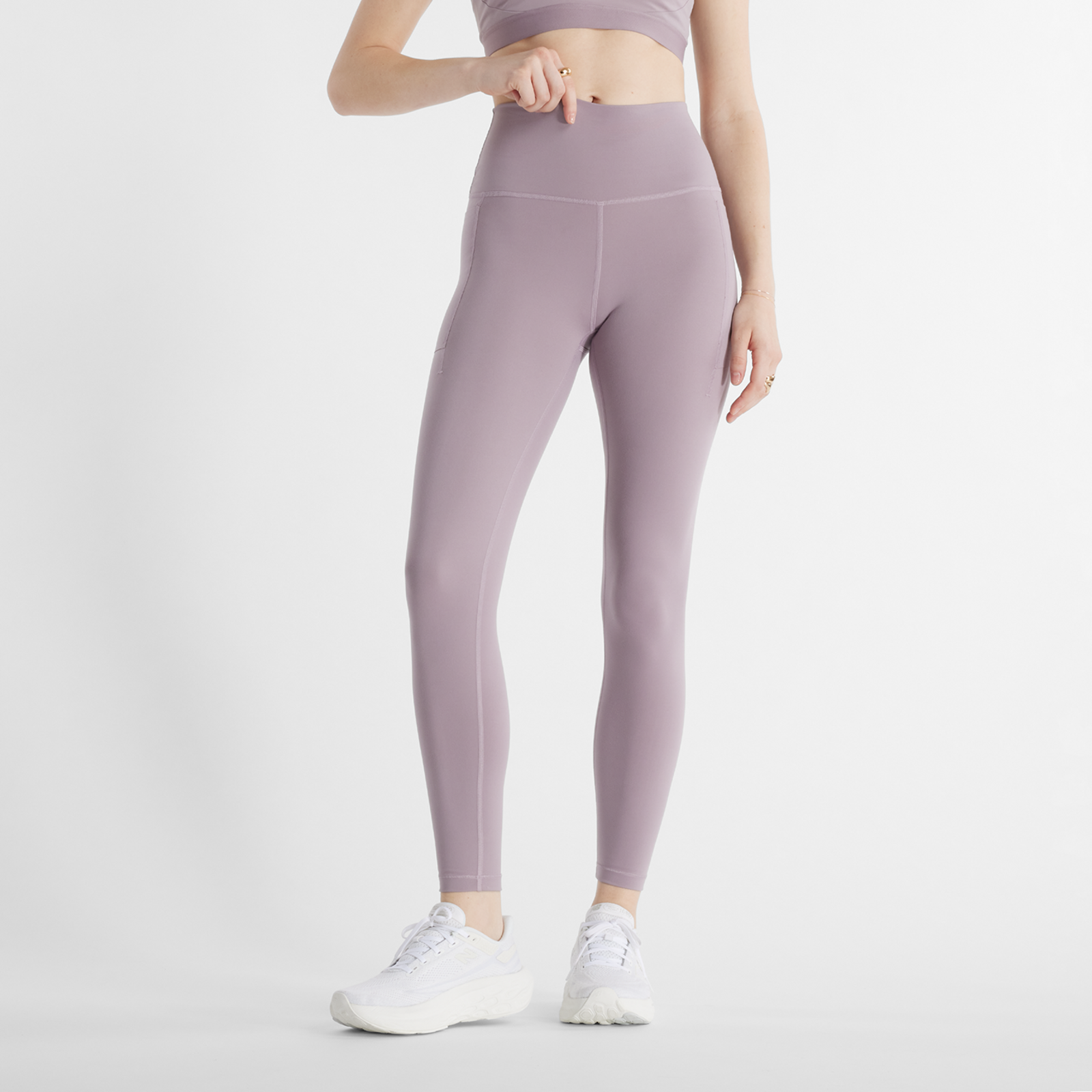 New Balance New Balance W NB Harmony Pocket High Rise Legging 25" Damen, violett, Grösse: S Fitted Damen, violett, Grösse: S