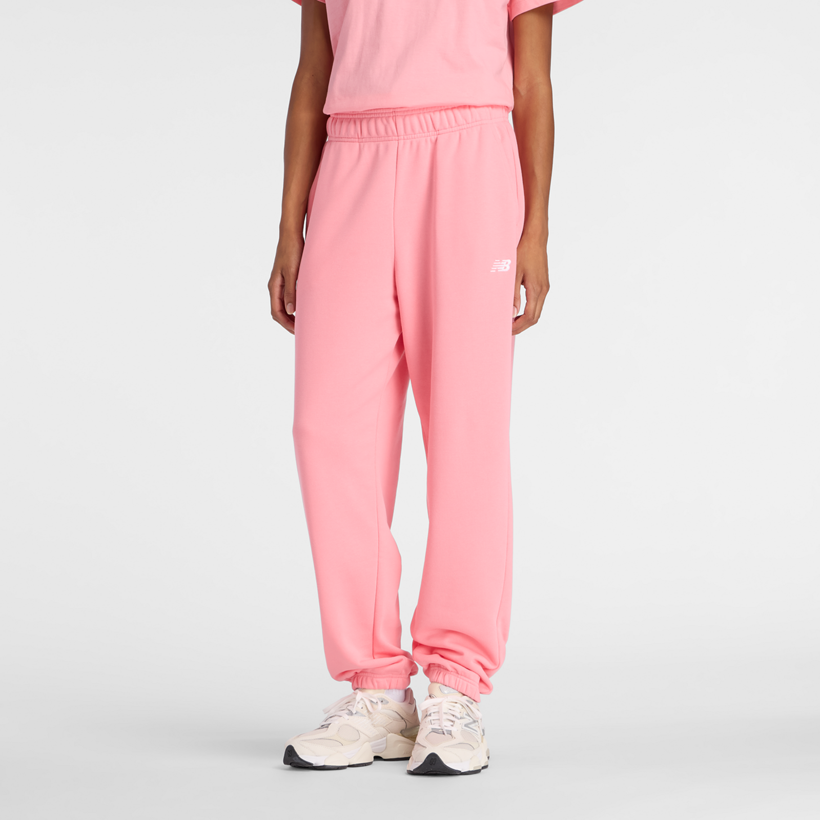 New Balance New Balance W Sport Essentials French Terry Jogger Damen, pink, Grösse: S Relaxed Fit Damen, pink, Grösse: S