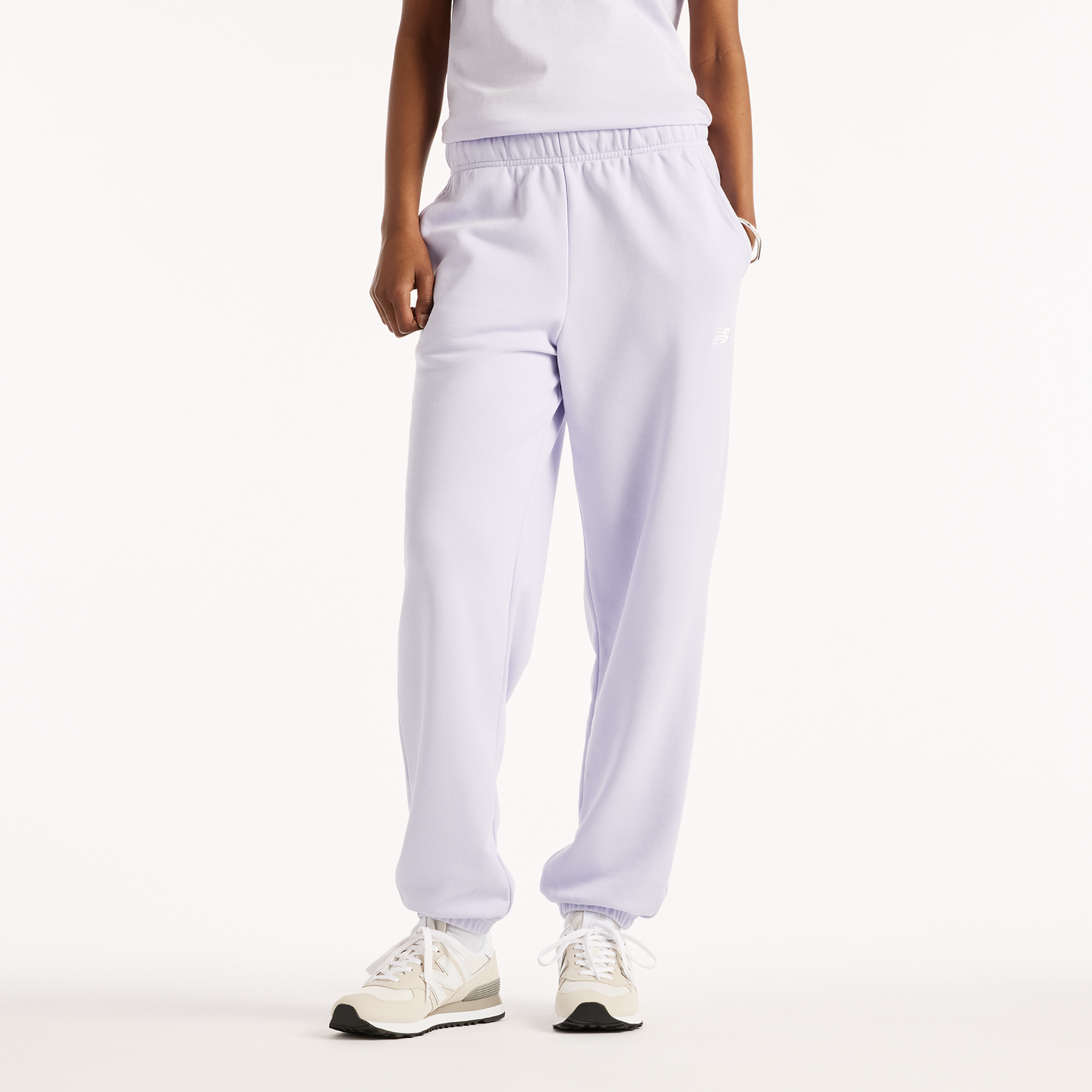 New Balance New Balance W Sport Essentials French Terry Jogger Damen, violett, Grösse: S Relaxed Fit Damen, violett, Grösse: S