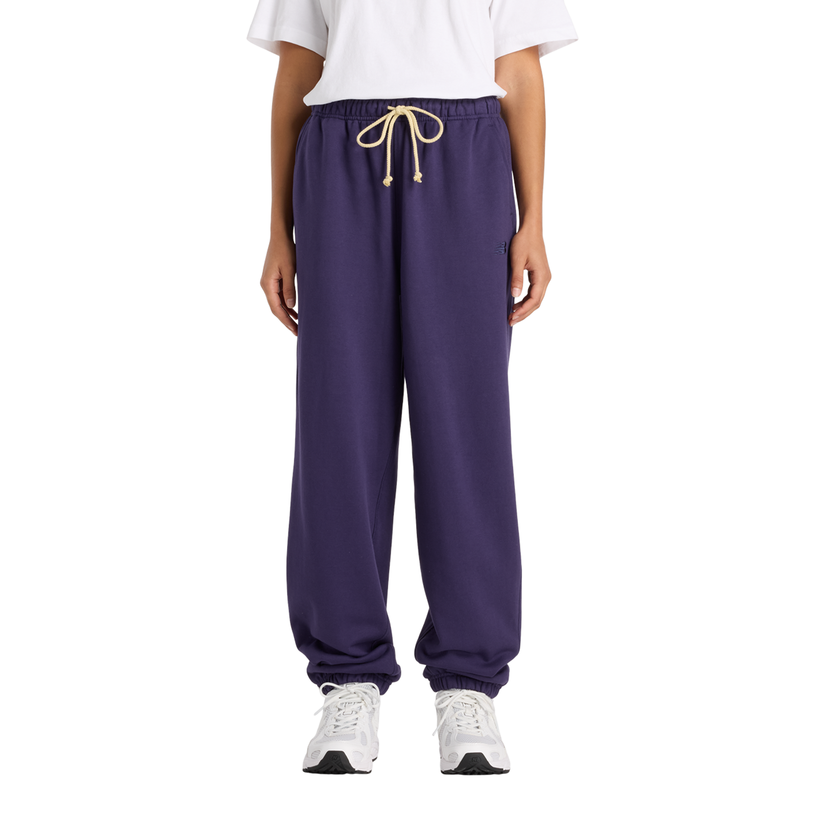 New Balance W NB Athletics French Terry Jogger Oversized Fit Damen, boysenberry, Grösse: S