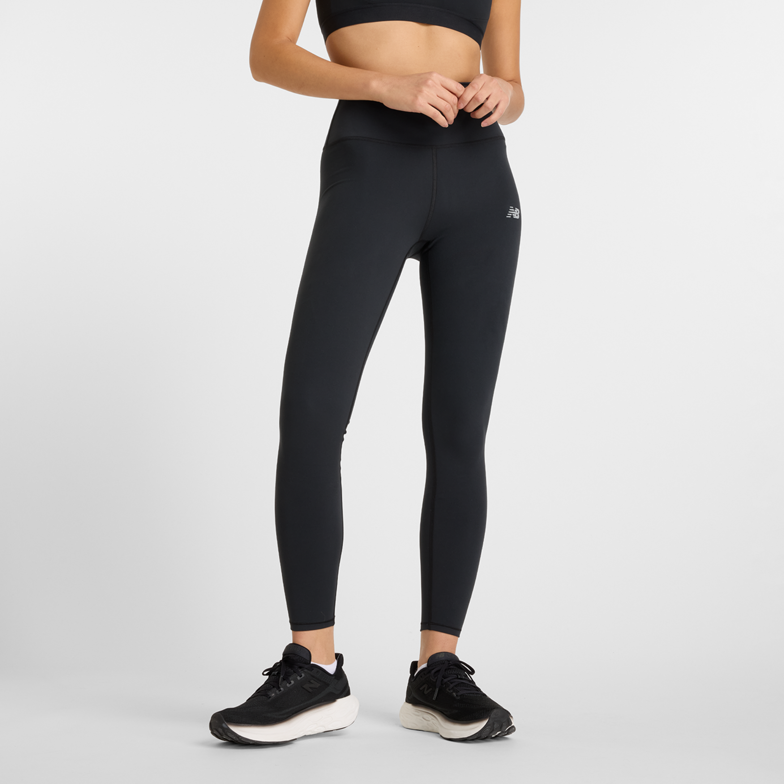 New Balance W NB Harmony High Rise Legging 27" Fitted Damen, black, Grösse: XL