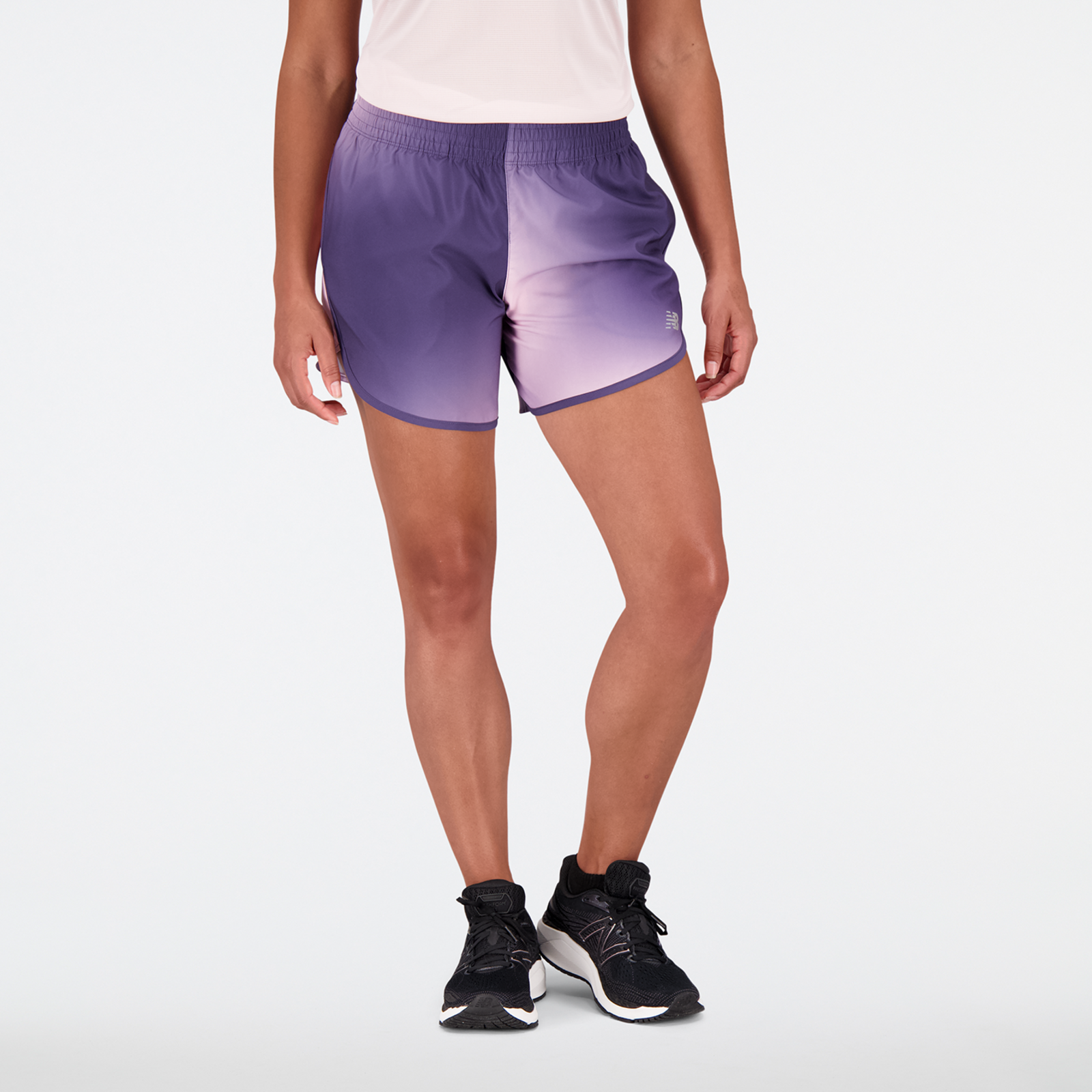 Image of New Balance New Balance W Printed Accelerate 5 In Short Damen, pink, Grösse: L Athletic Fit Damen, pink, Grösse: L