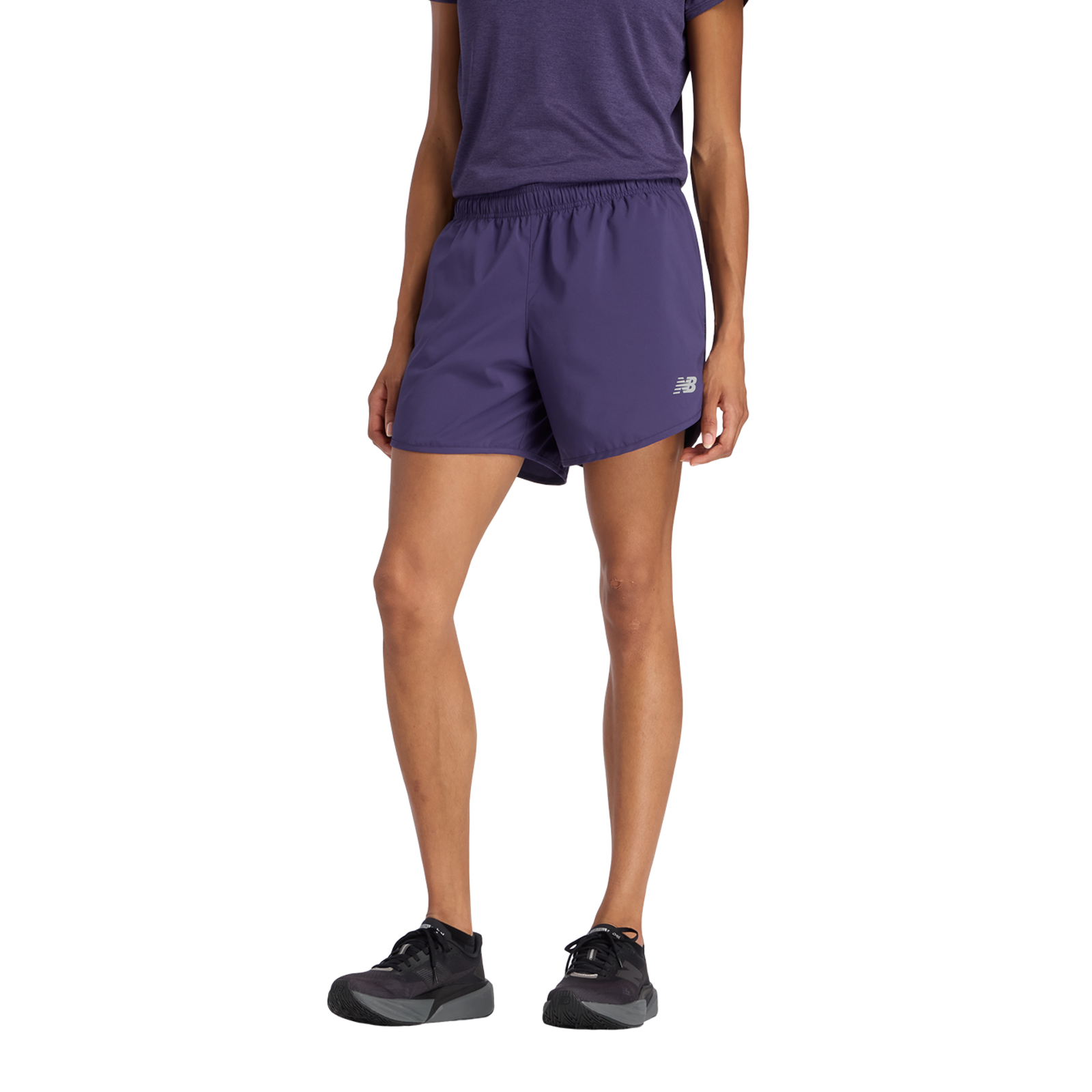 New Balance W Sport Essentials Short 5 Inch Regular Fit Damen, boysenberry, Grösse: S
