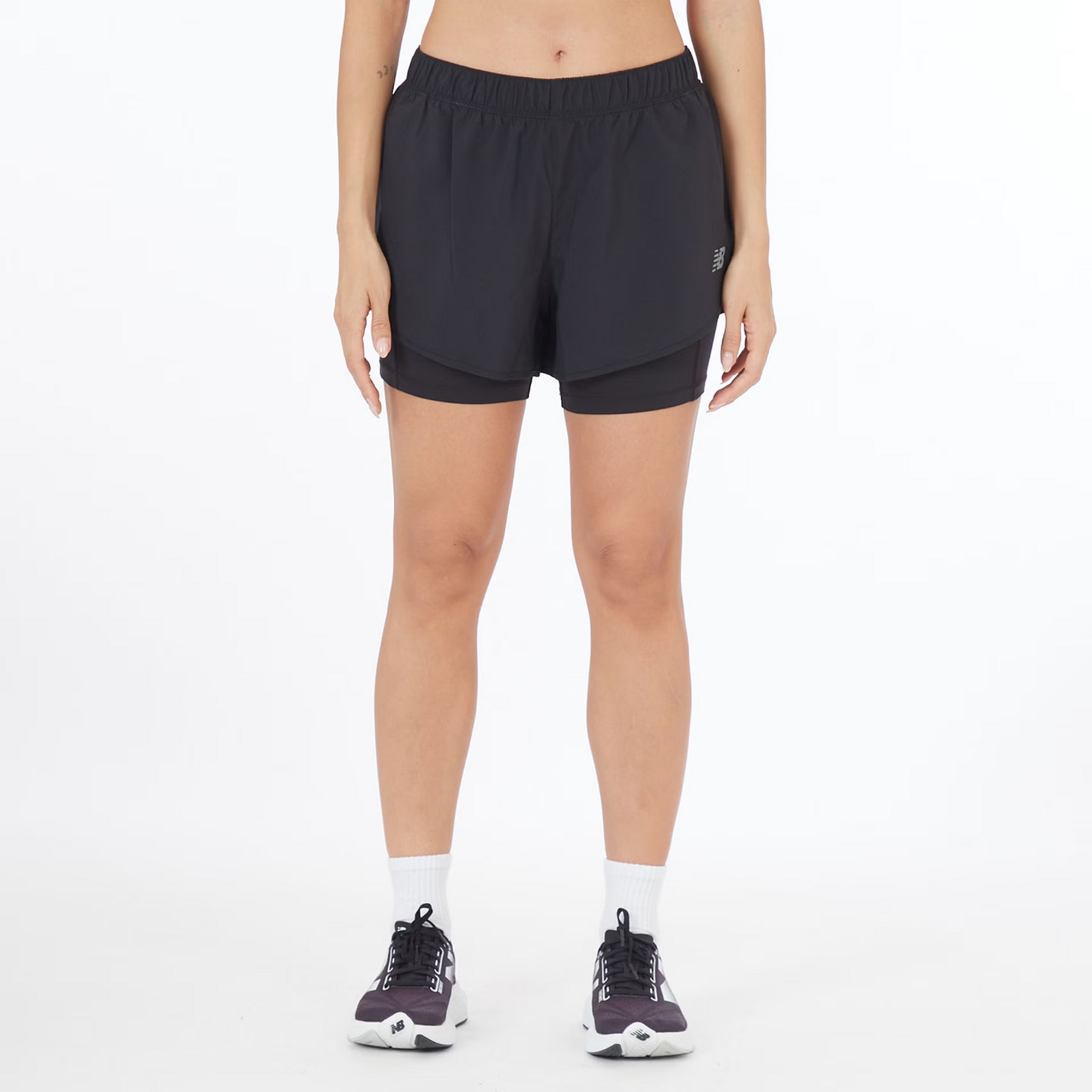 Image of New Balance New Balance W Sport 2-in-1 Short 3" Damen, schwarz, Grösse: L Regular Fit Damen, schwarz, Grösse: L