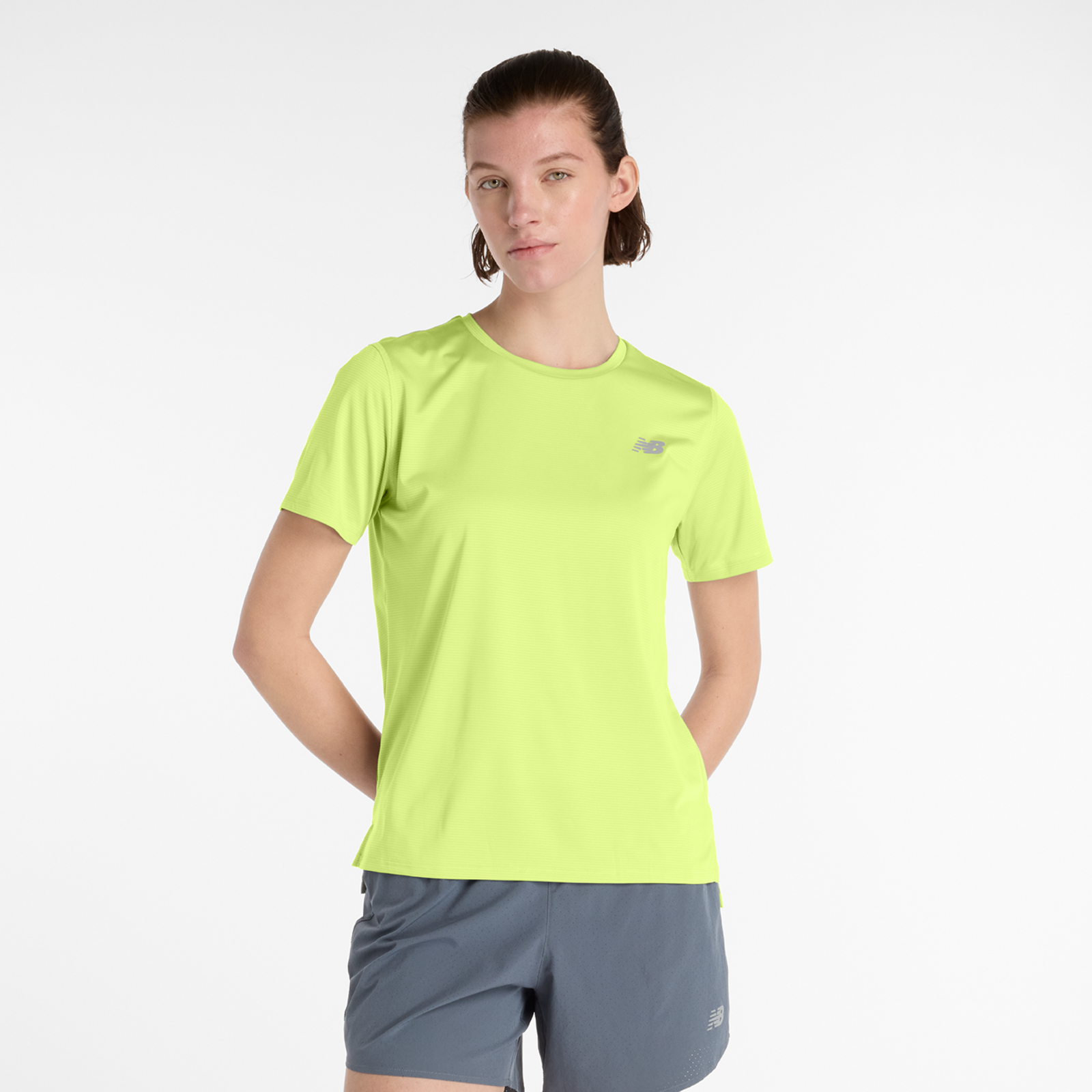 New Balance W New Balance Short Sleeve Regular Fit Damen, afterglow, Grösse: L