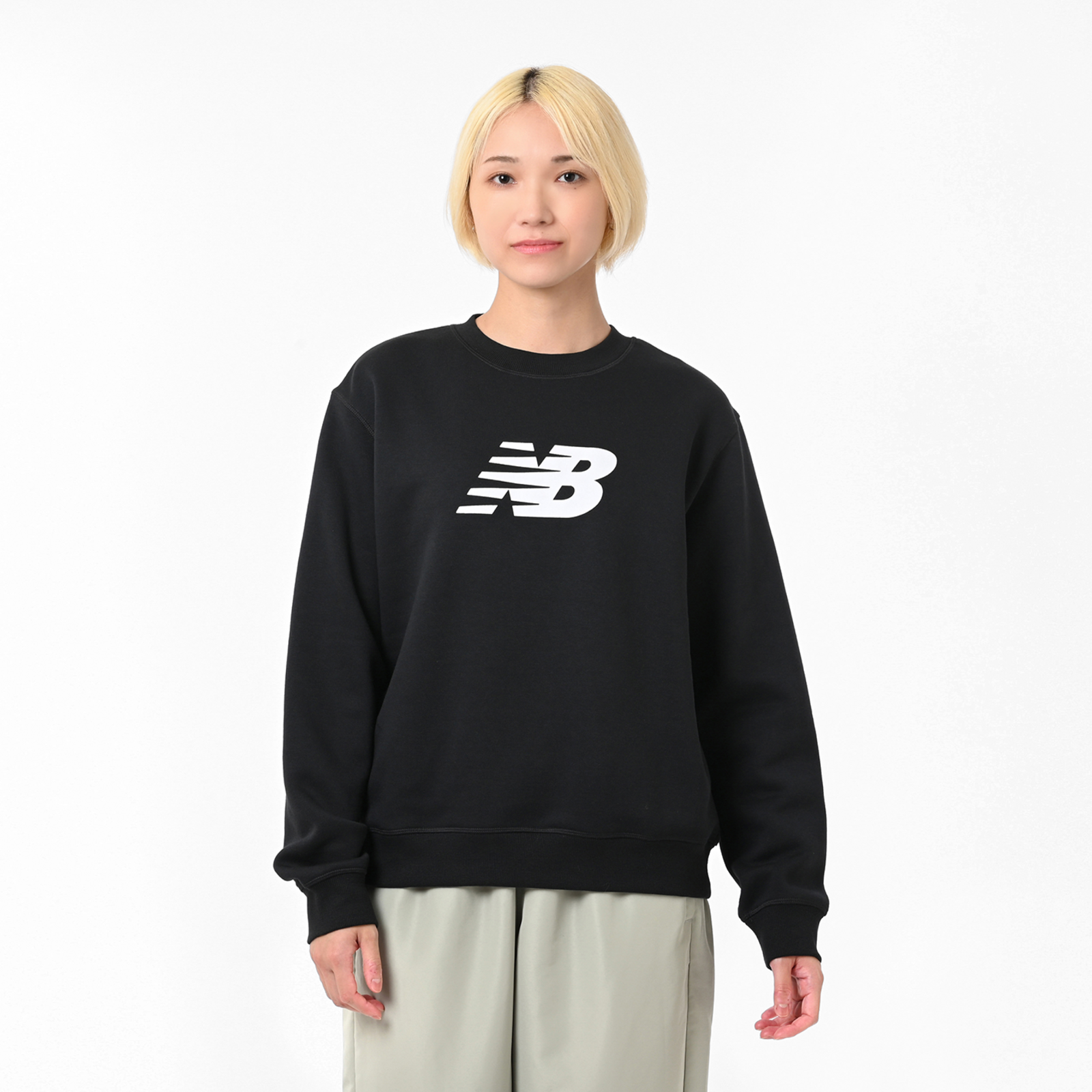 New Balance New Balance W Sport Fleece Logo Crew Damen, schwarz, Grösse: XL  Damen, schwarz, Grösse: XL