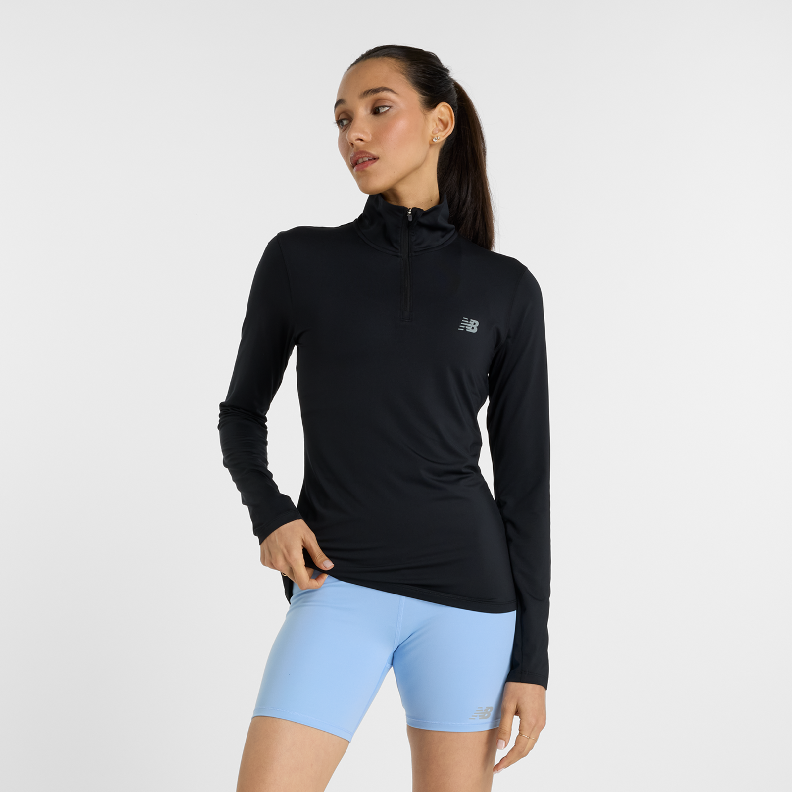 New Balance W Sport Quarter Zip  Damen, schwarz, Grösse: XL