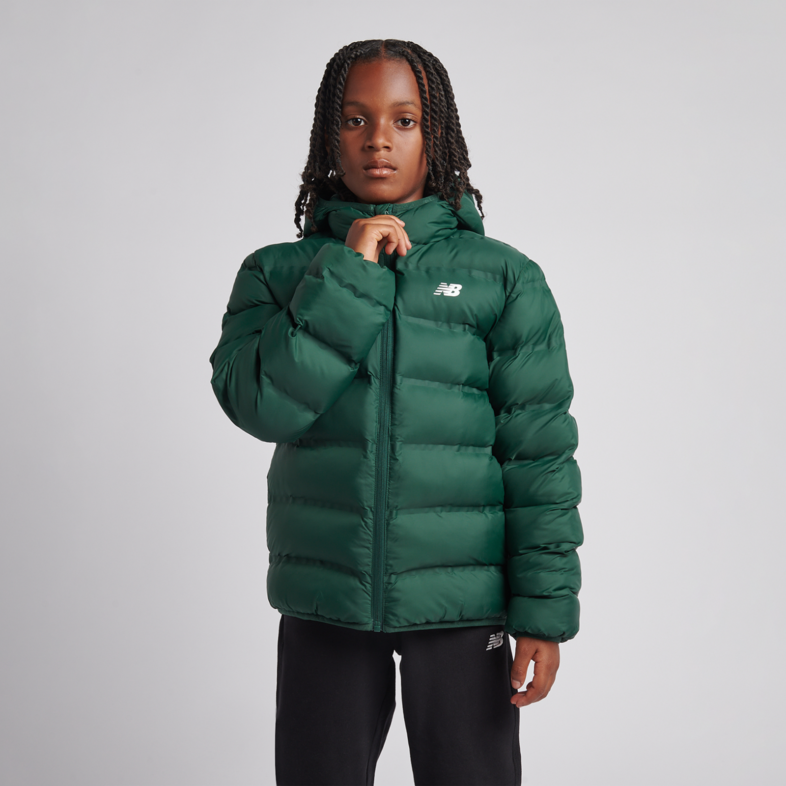New Balance B NB Bond Quilted Jacket  Jungen, grün, Grösse: 7-8 Years