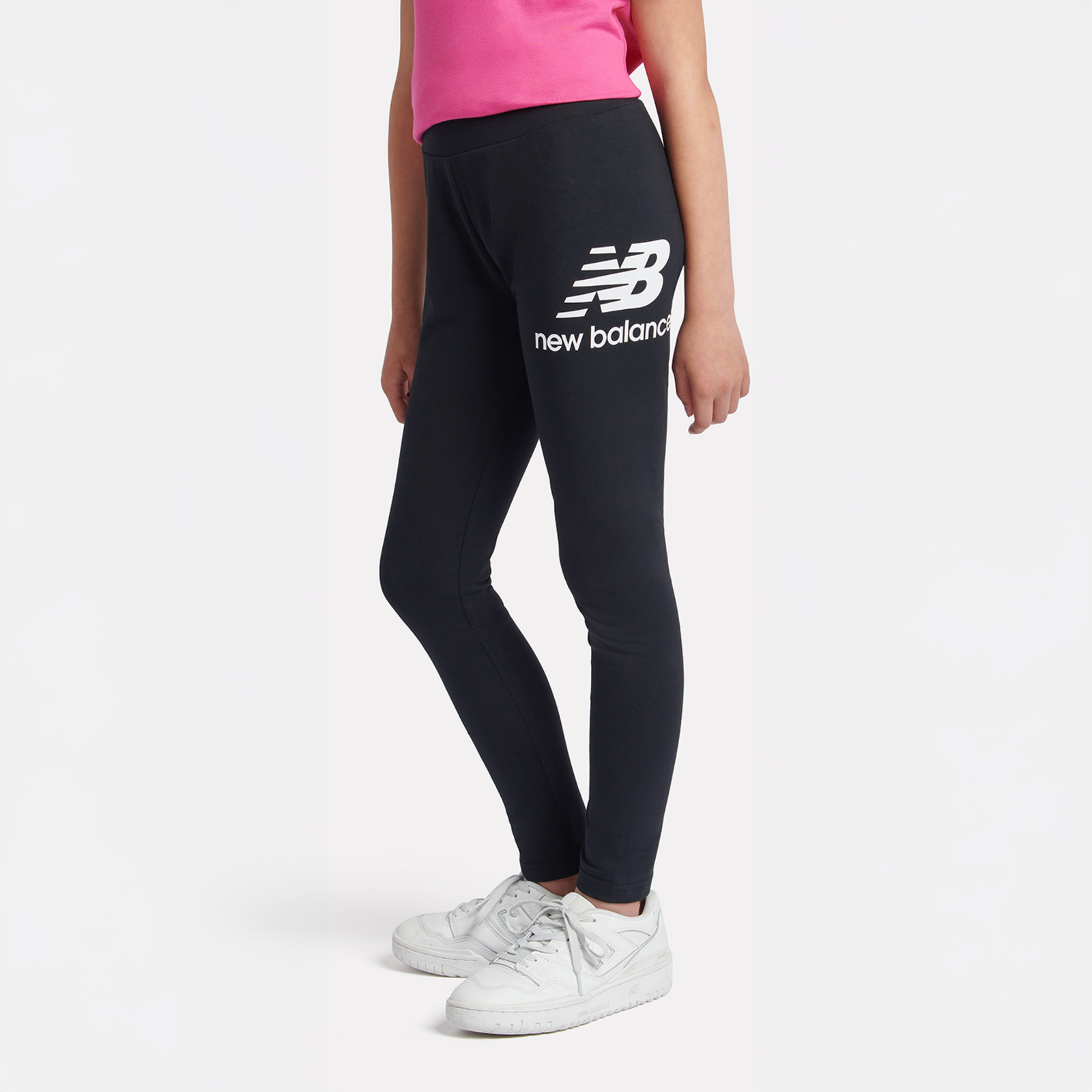 New Balance G New Balance Stacked Logo Legging  Mädchen, schwarz, Grösse: 15-16 Years
