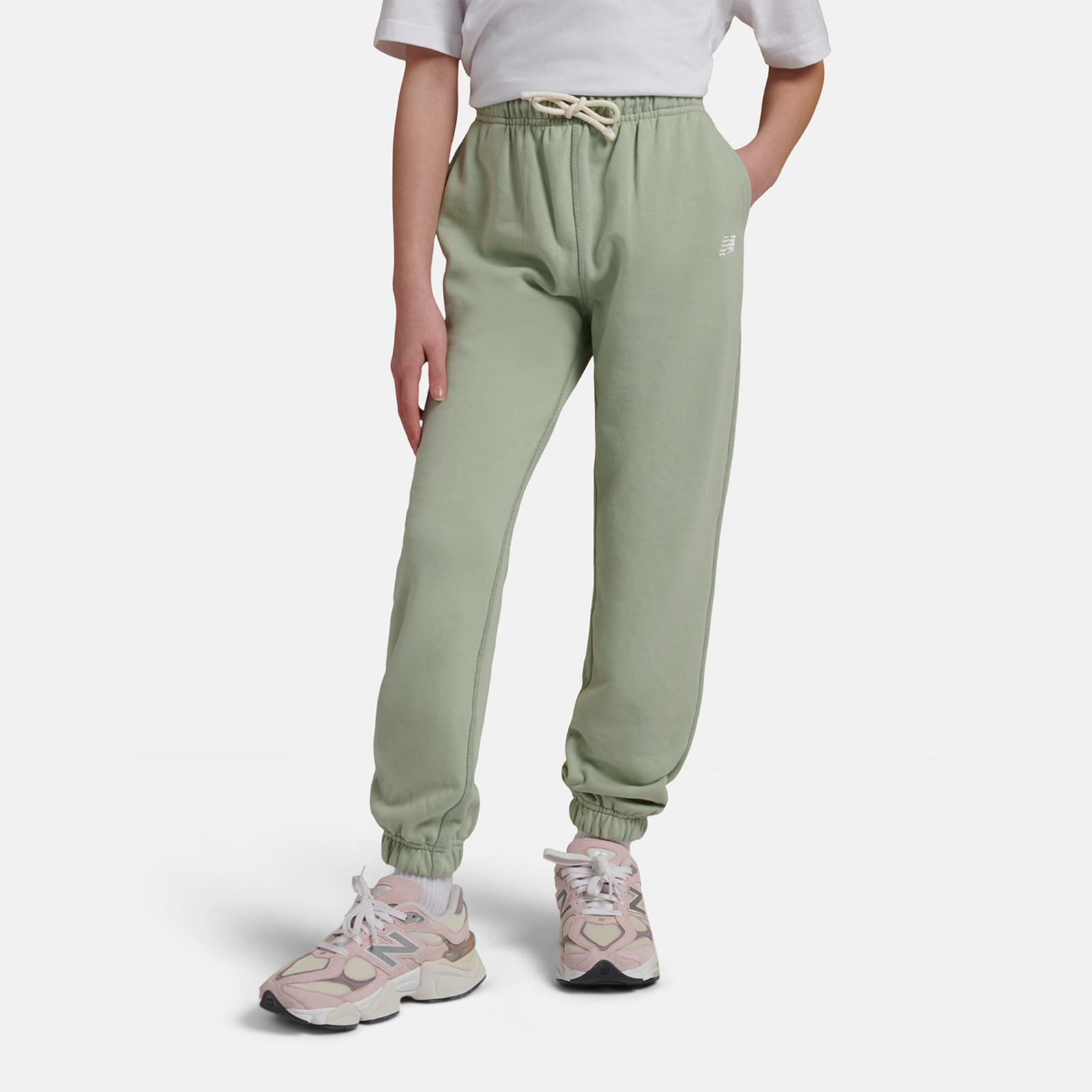 New Balance G New Balance French Terry Small Logo Jogger  Mädchen, grün, Grösse: 12-13 Years