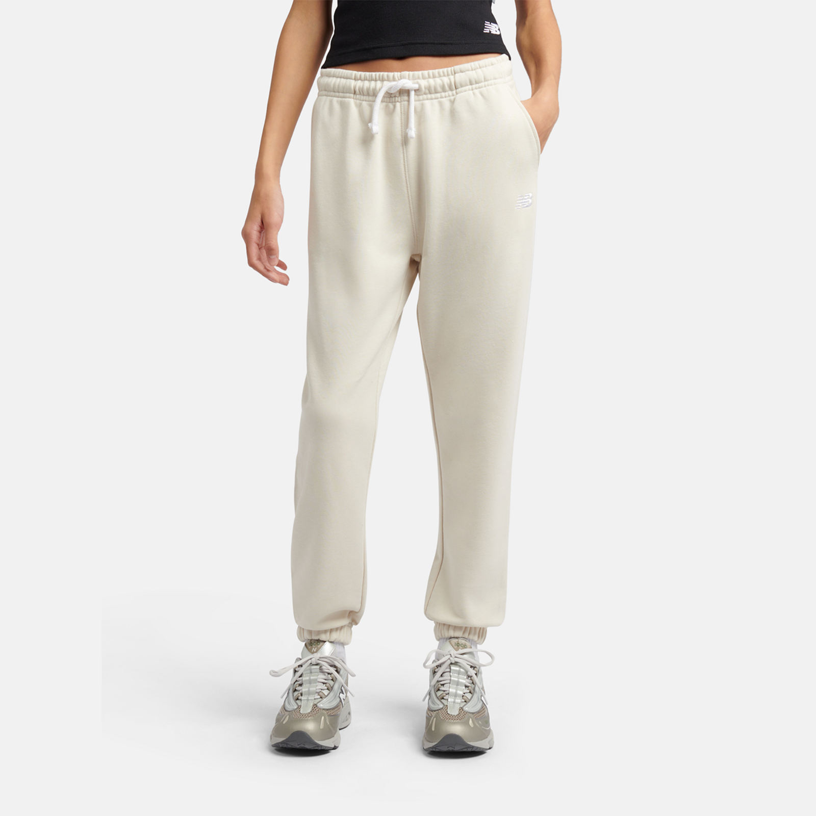 New Balance G New Balance French Terry Small Logo Jogger  Mädchen, linen, Grösse: 8-9  Years