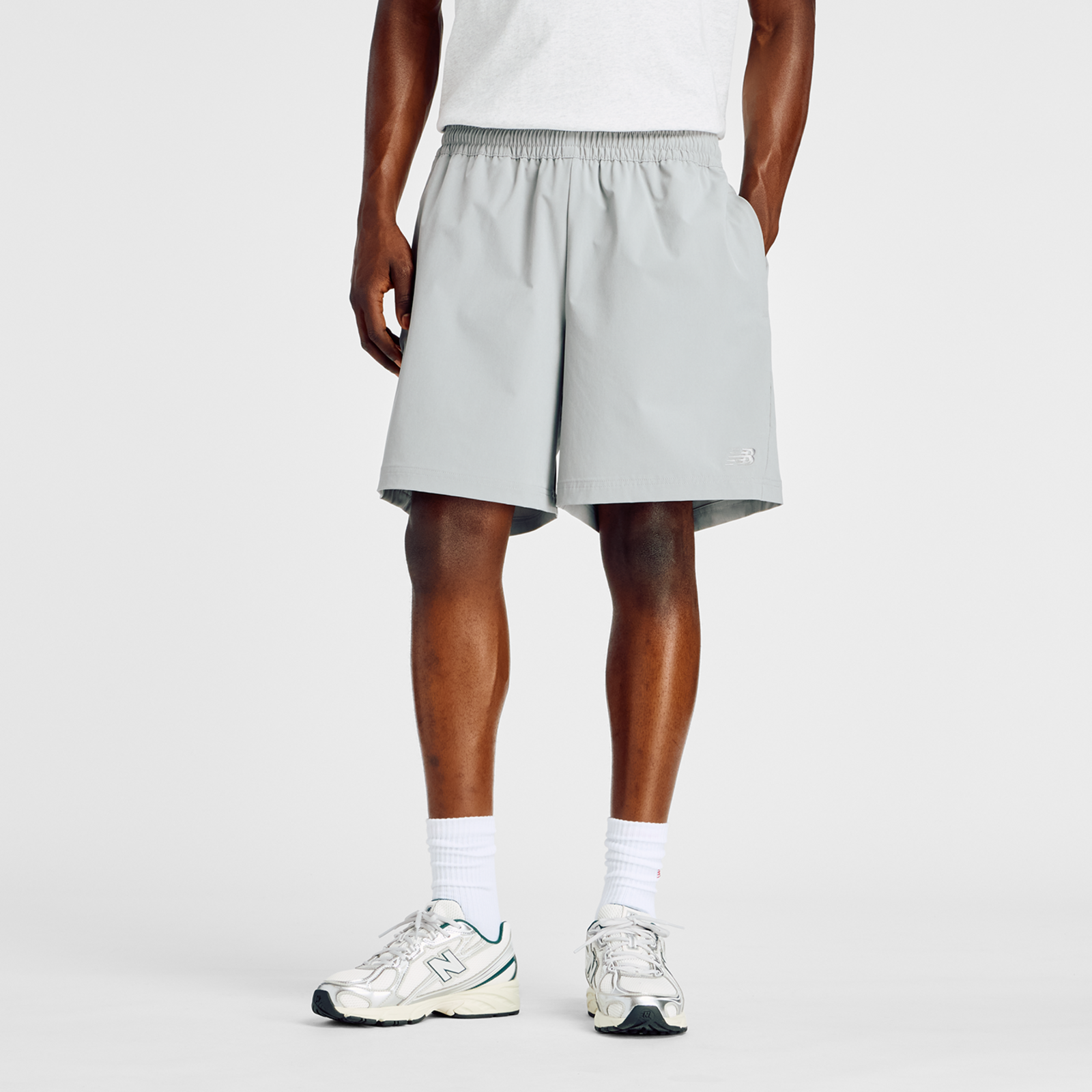 New Balance Athletics Stretch Woven Short 7"  Herren, slate grey, Grösse: L