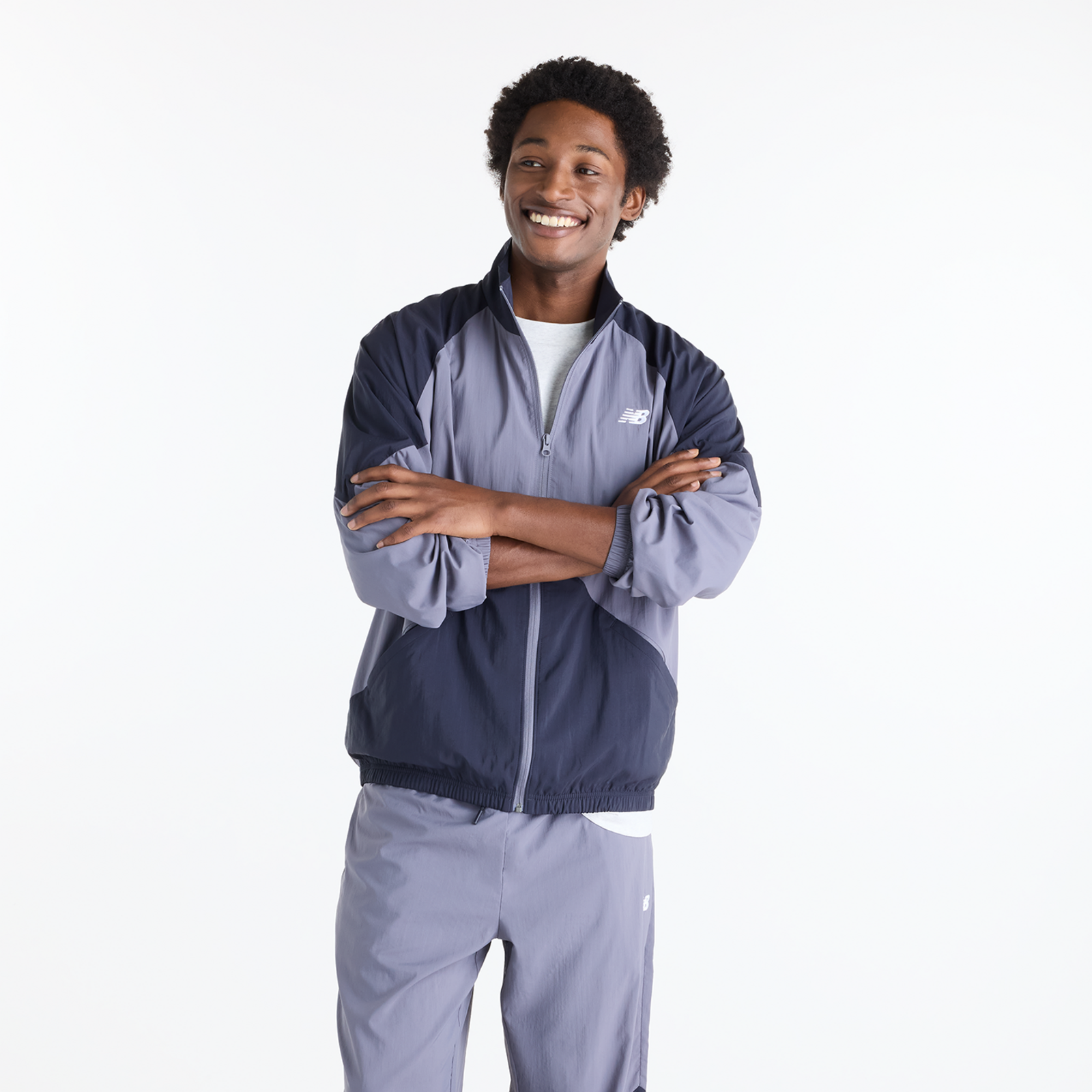New Balance New Balance Sport Legacy Jacket Herren, grau, Grösse: S  Herren, grau, Grösse: S