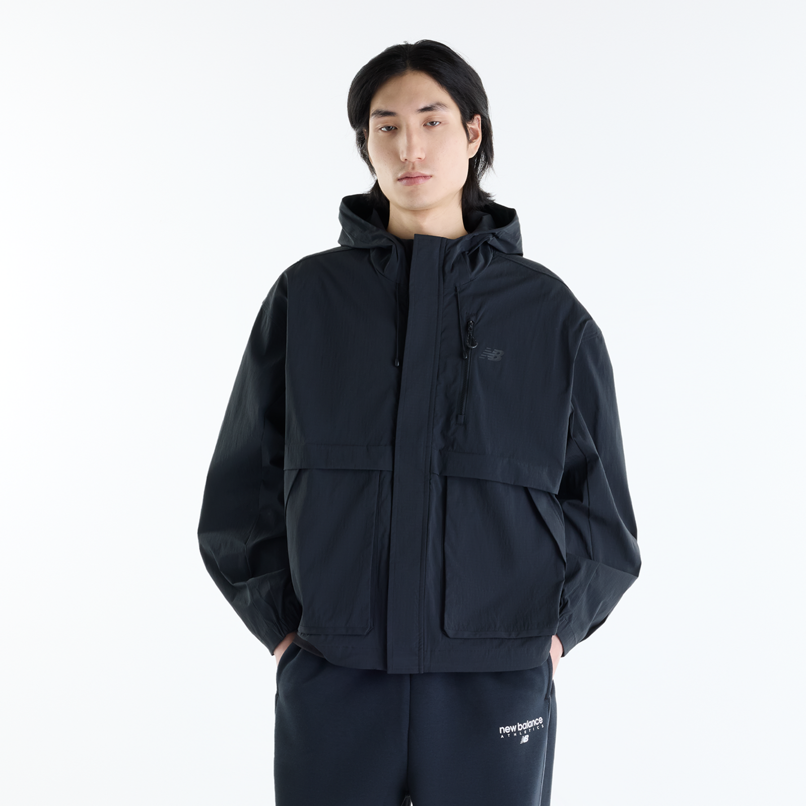New Balance Athletics Ripstop Jacket  Herren, black, Grösse: M