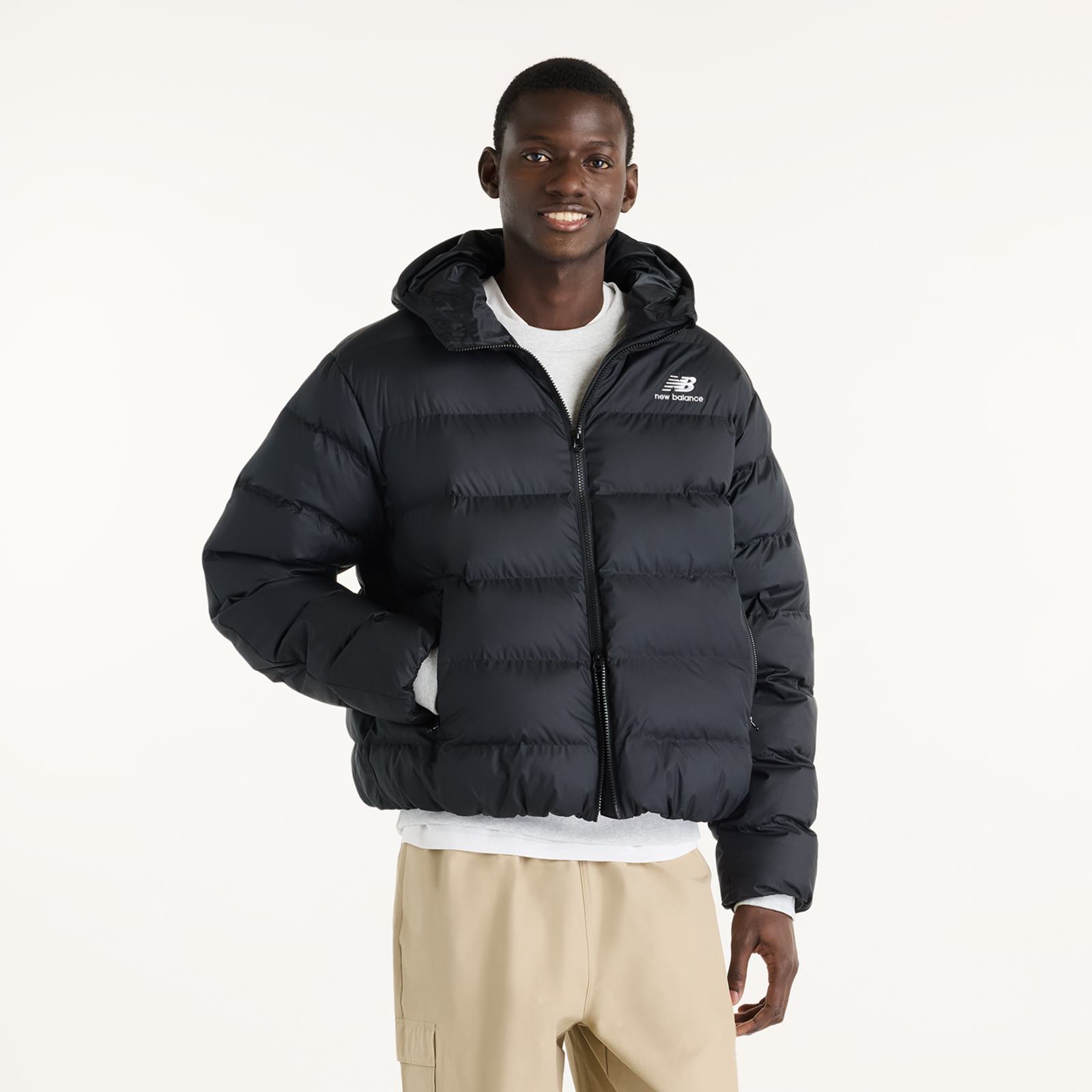 New Balance New Balance Boston Puffer Jacket Herren, schwarz, Grösse: S  Herren, schwarz, Grösse: S