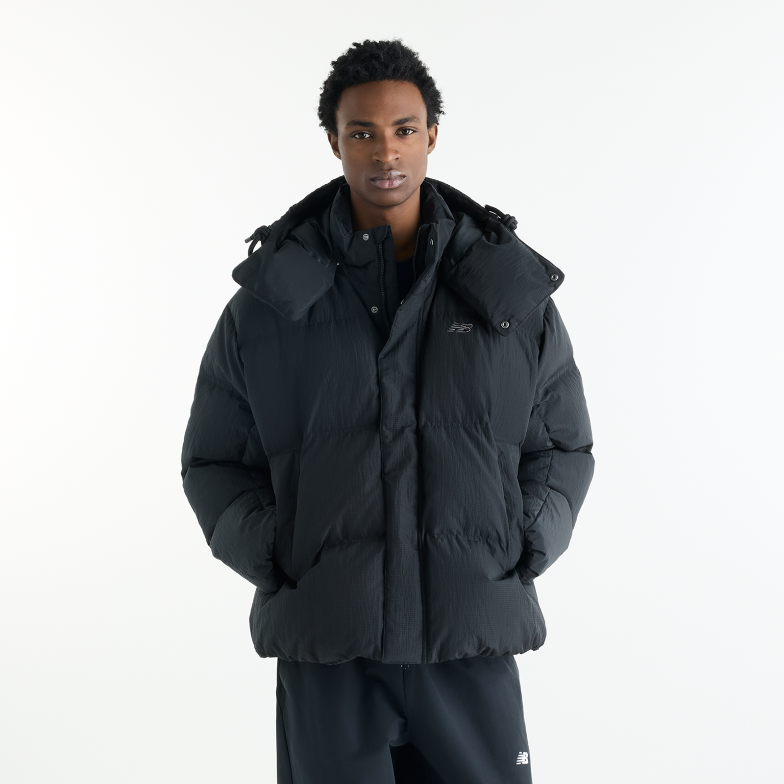 Image of New Balance New Balance Premium Puffer Jacket Herren, schwarz, Grösse: L Herren, schwarz, Grösse: L