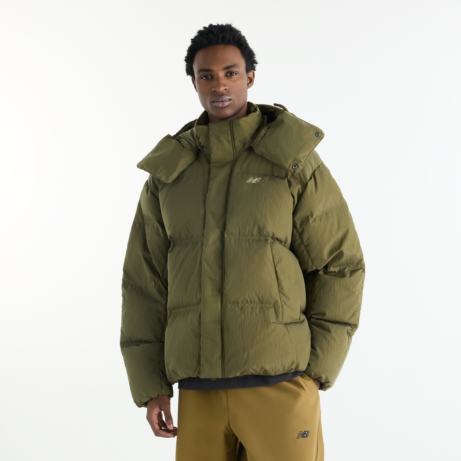 New Balance New Balance Premium Puffer Jacket Herren, grün, Grösse: S  Herren, grün, Grösse: S