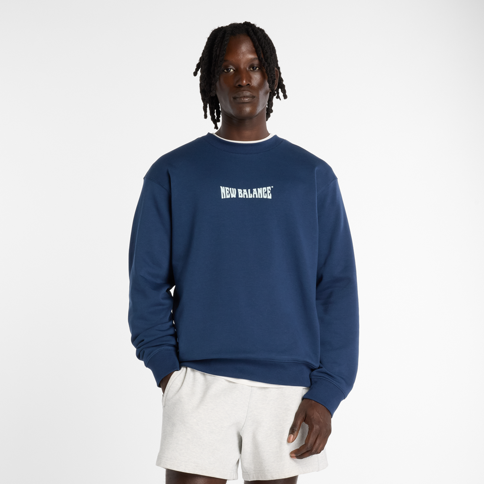 New Balance New Balance Wavey Crew Herren, blau, Grösse: XXL  Herren, blau, Grösse: XXL