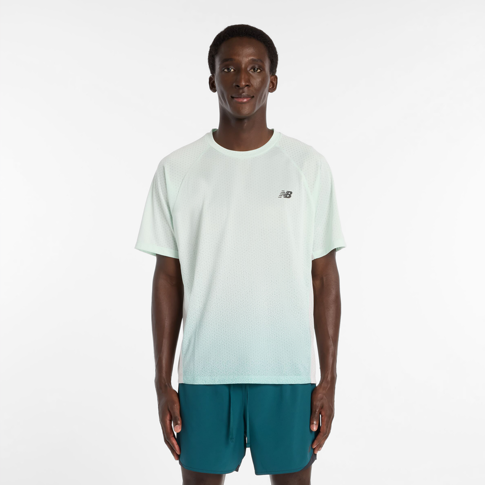 New Balance Viz-Tech Run T-Shirt  Herren, blau, Grösse: XXL