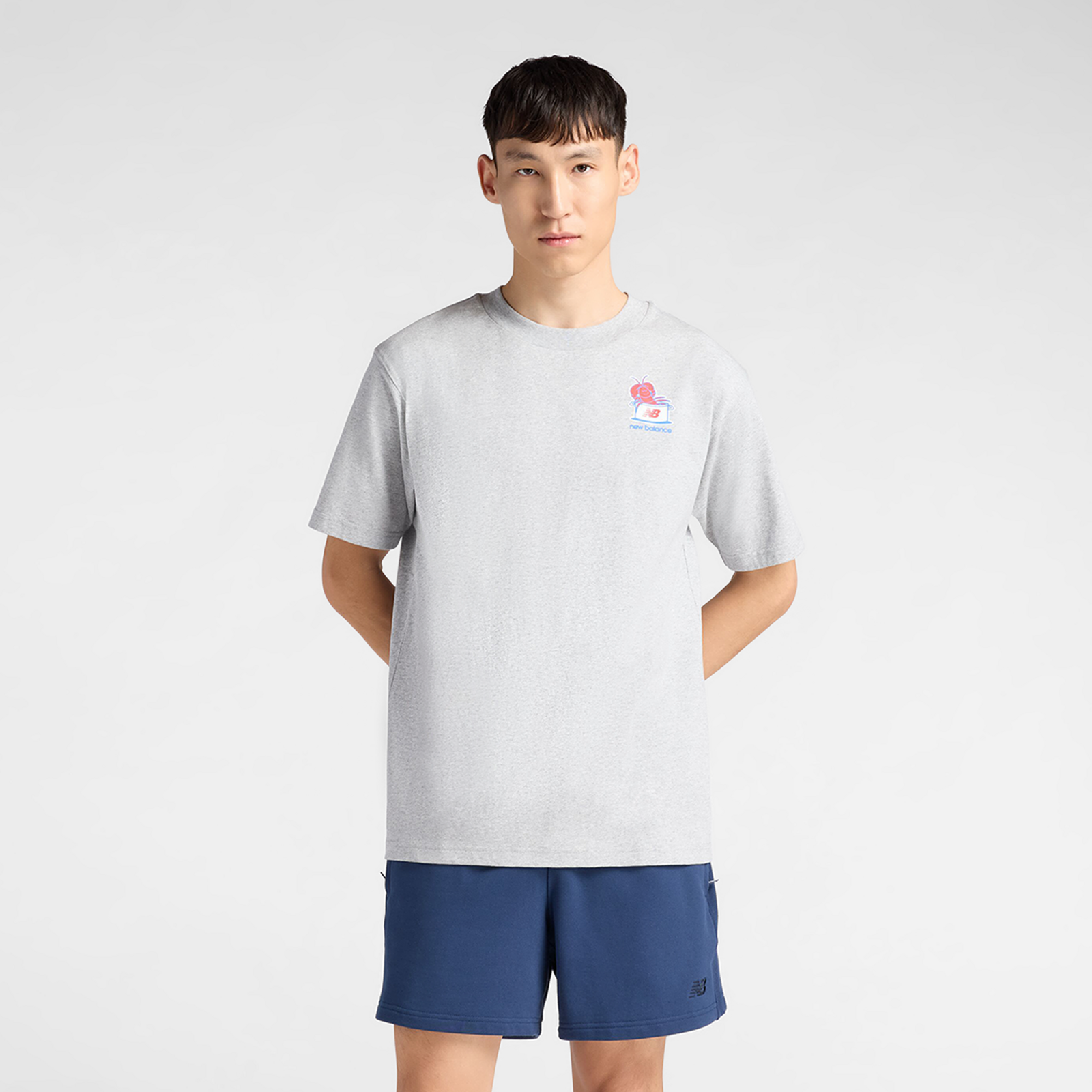 New Balance Lobster Roll T-Shirt  Herren, athletic grey, Grösse: M