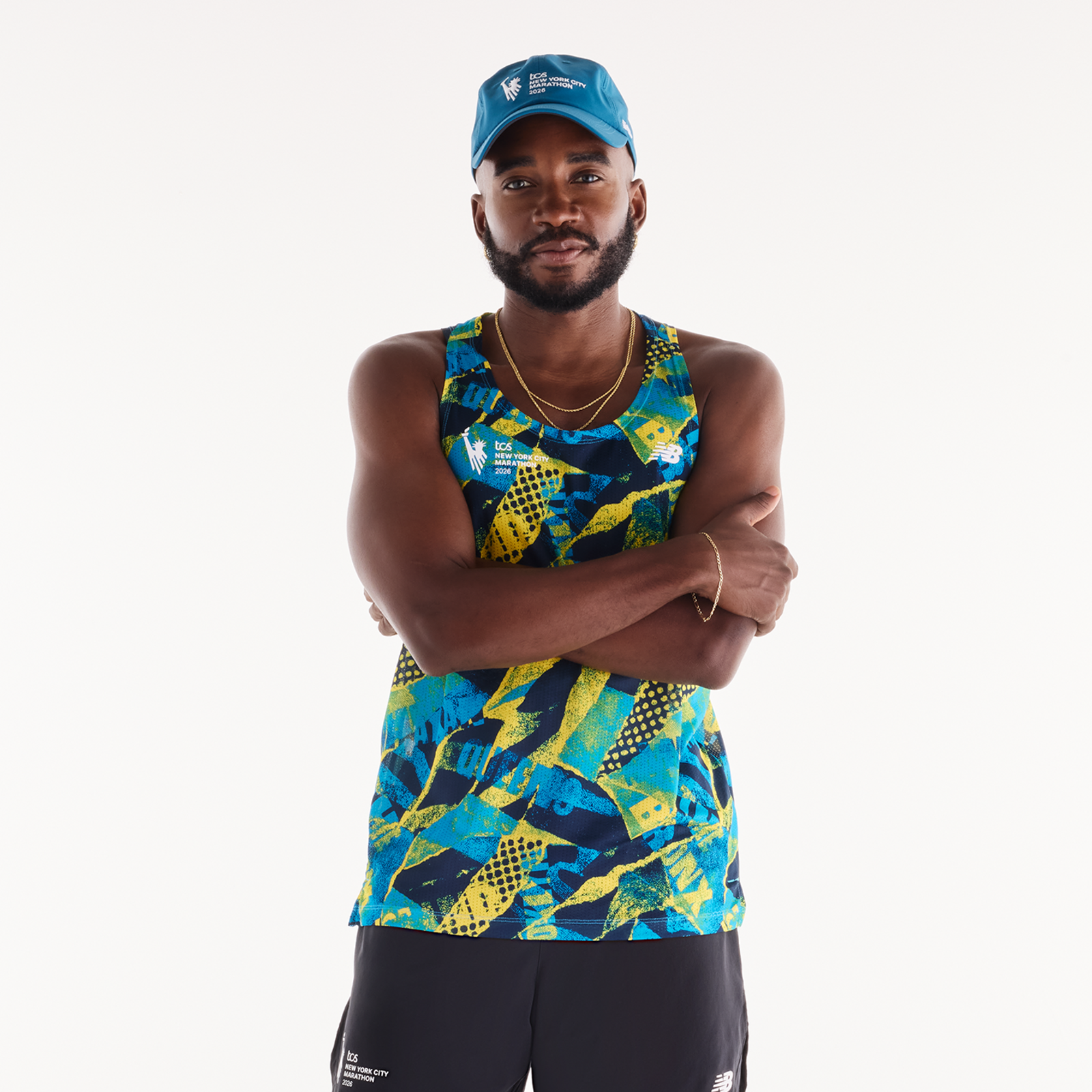 Image of New Balance New Balance NYC Marathon Athletics Printed Singlet Herren, mehrfarbig, Grösse: L Herren, mehrfarbig, Grösse: L