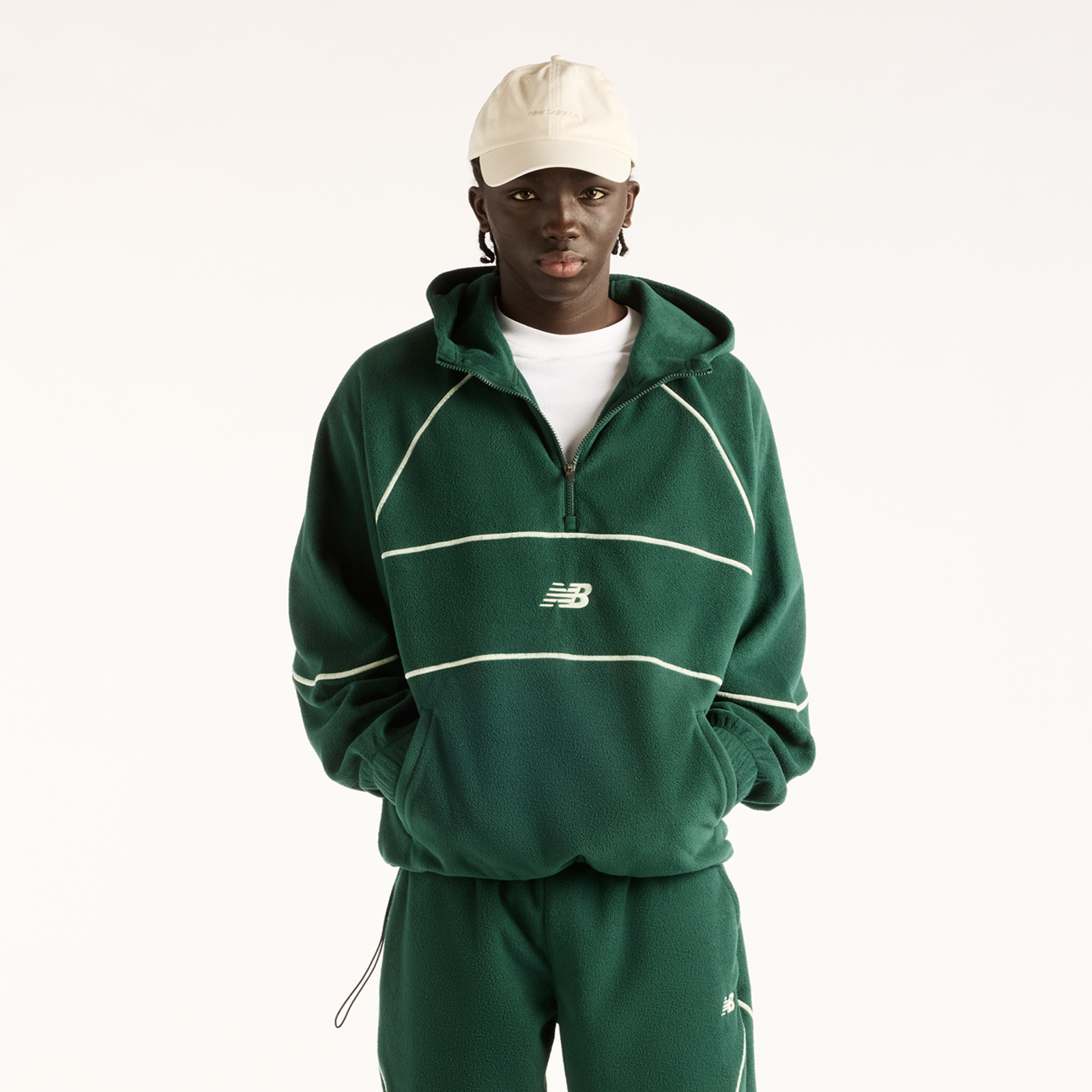 New Balance New Balance Trackside Polar Fleece Hoodie Herren, grün, Grösse: XXL  Herren, grün, Grösse: XXL