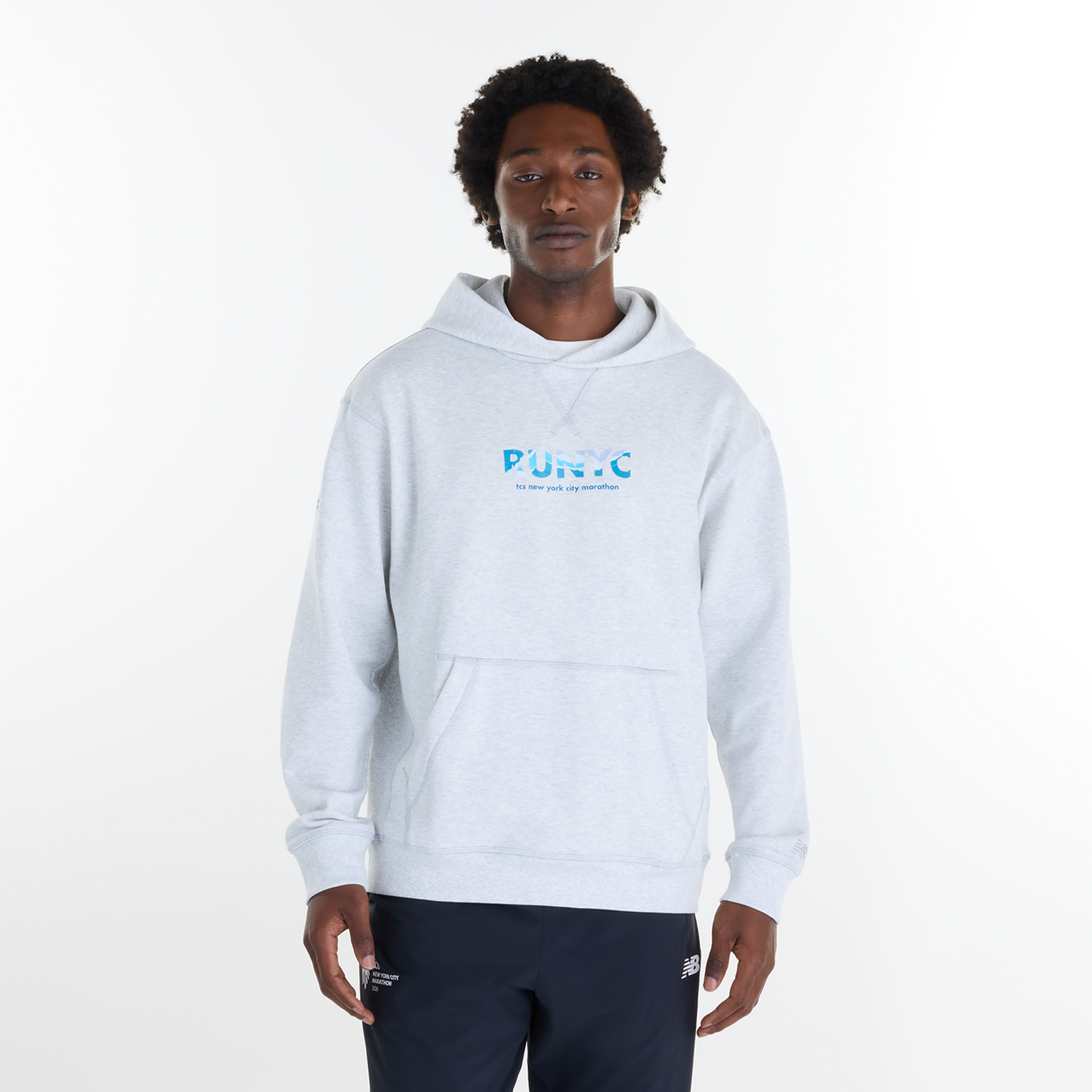 Image of New Balance New Balance NYC Marathon Athletics French Terry Graphic Hoodie Herren, grau, Grösse: L Herren, grau, Grösse: L