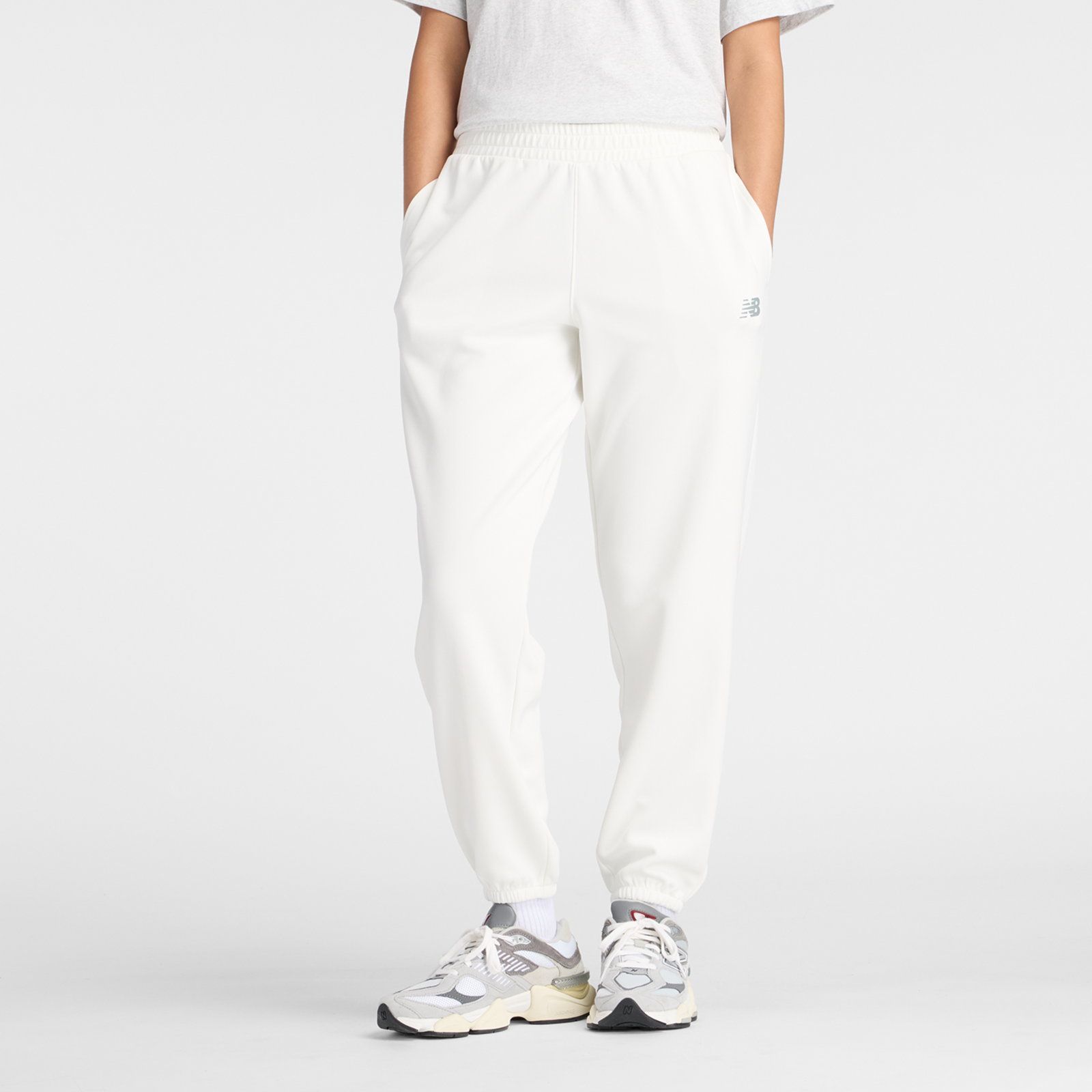 Image of New Balance New Balance W Sport Double Knit Pant Damen, weiss, Grösse: L Damen, weiss, Grösse: L