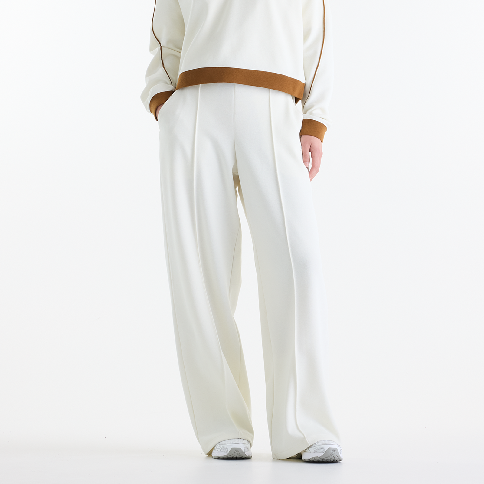 New Balance New Balance W Sport Legacy Pique Pant Damen, beige, Grösse: L  Damen, beige, Grösse: L
