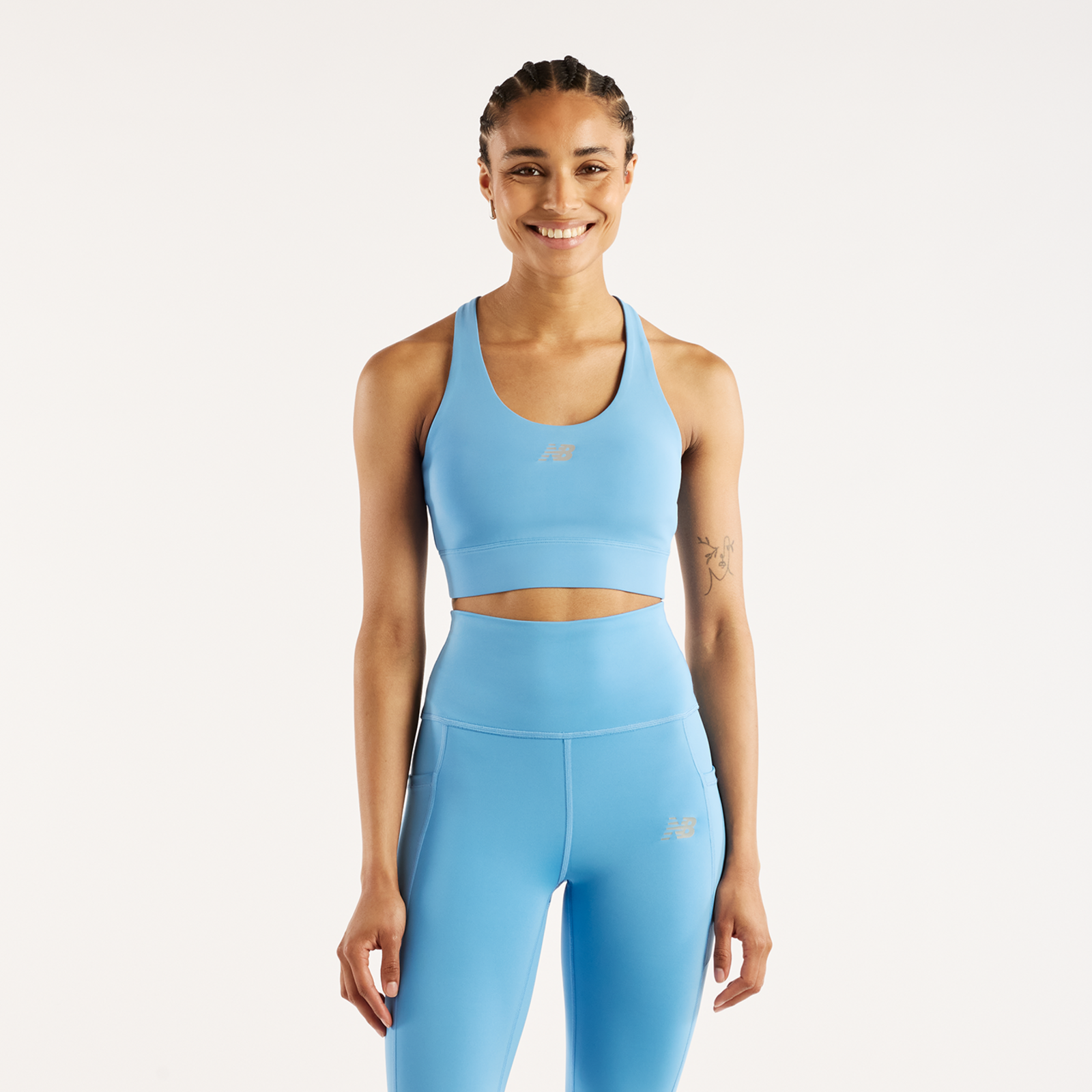 New Balance W Tech Training Graphic Bra  Damen, blau, Grösse: XL