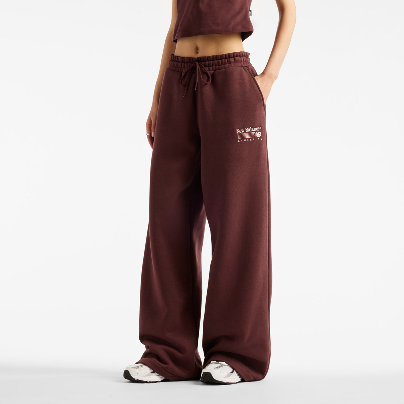 New Balance New Balance W Trackside Fleece Pant Damen, rot, Grösse: XL  Damen, rot, Grösse: XL