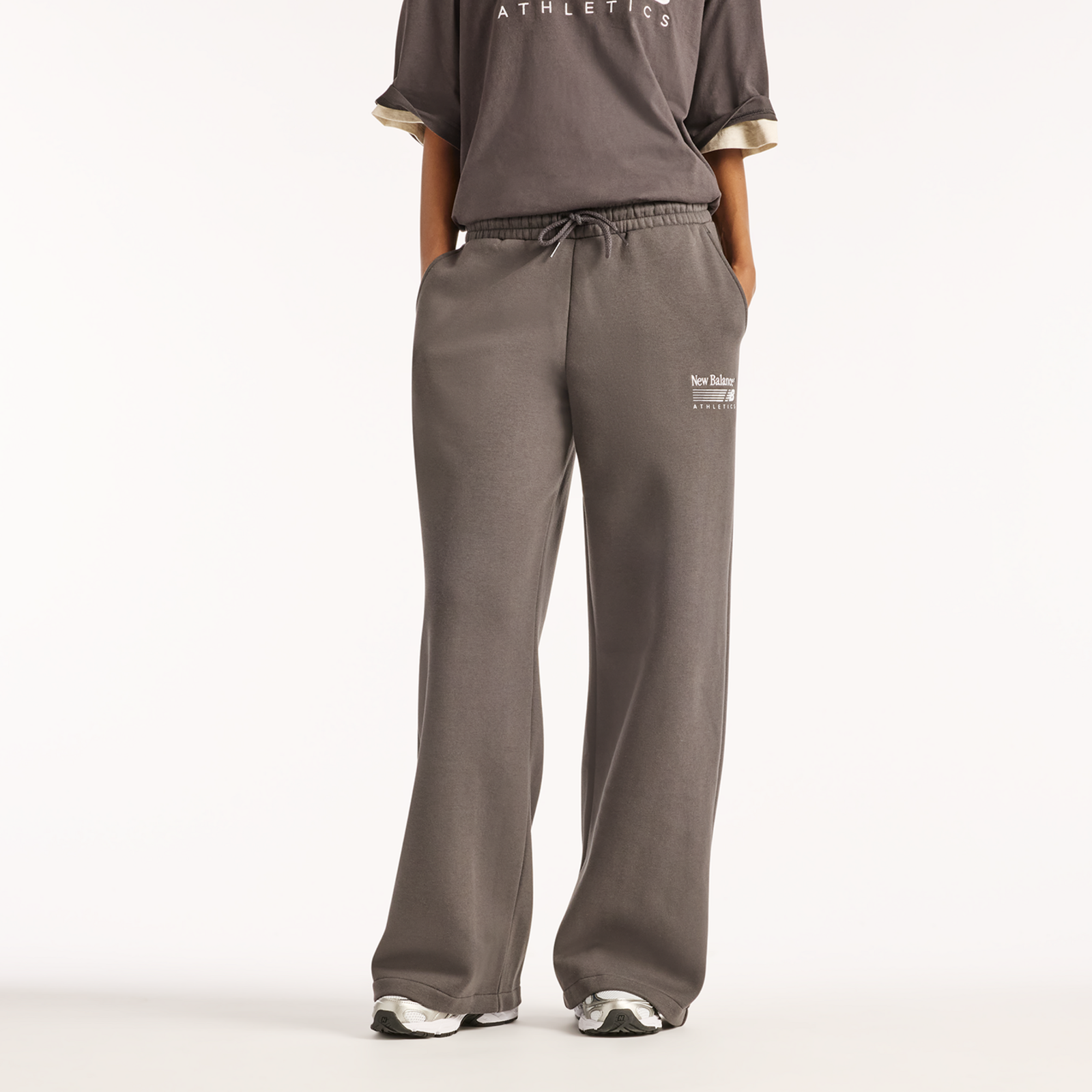 New Balance W Trackside Fleece Pant  Damen, schwarz, Grösse: XL