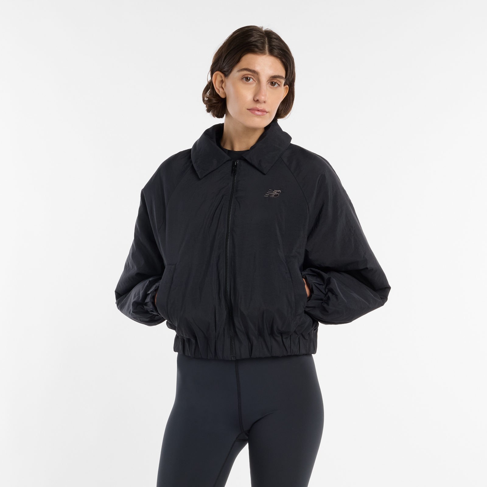 New Balance W Woven Bomber Jacket  Damen, black, Grösse: S