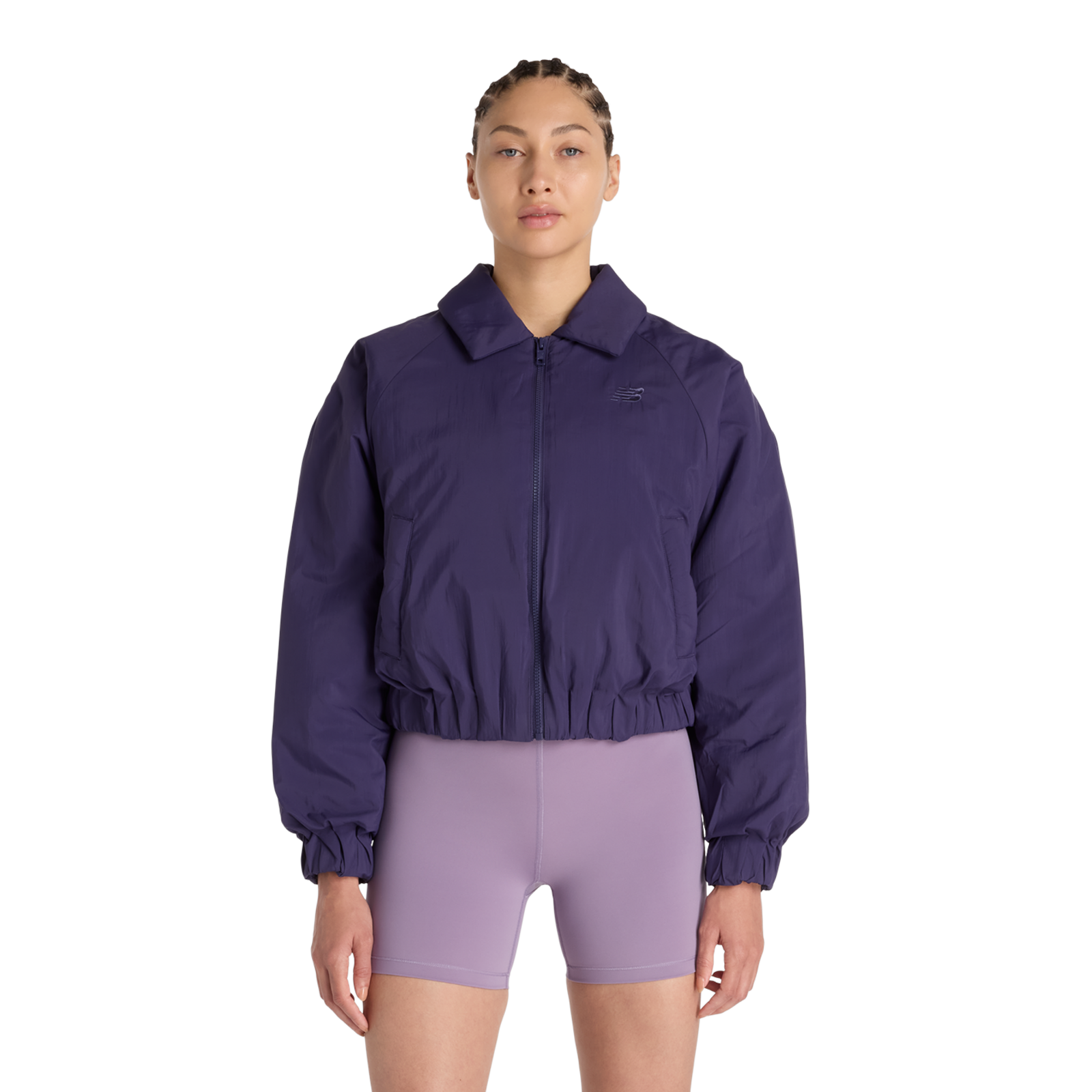New Balance W Woven Bomber Jacket  Damen, boysenberry, Grösse: M