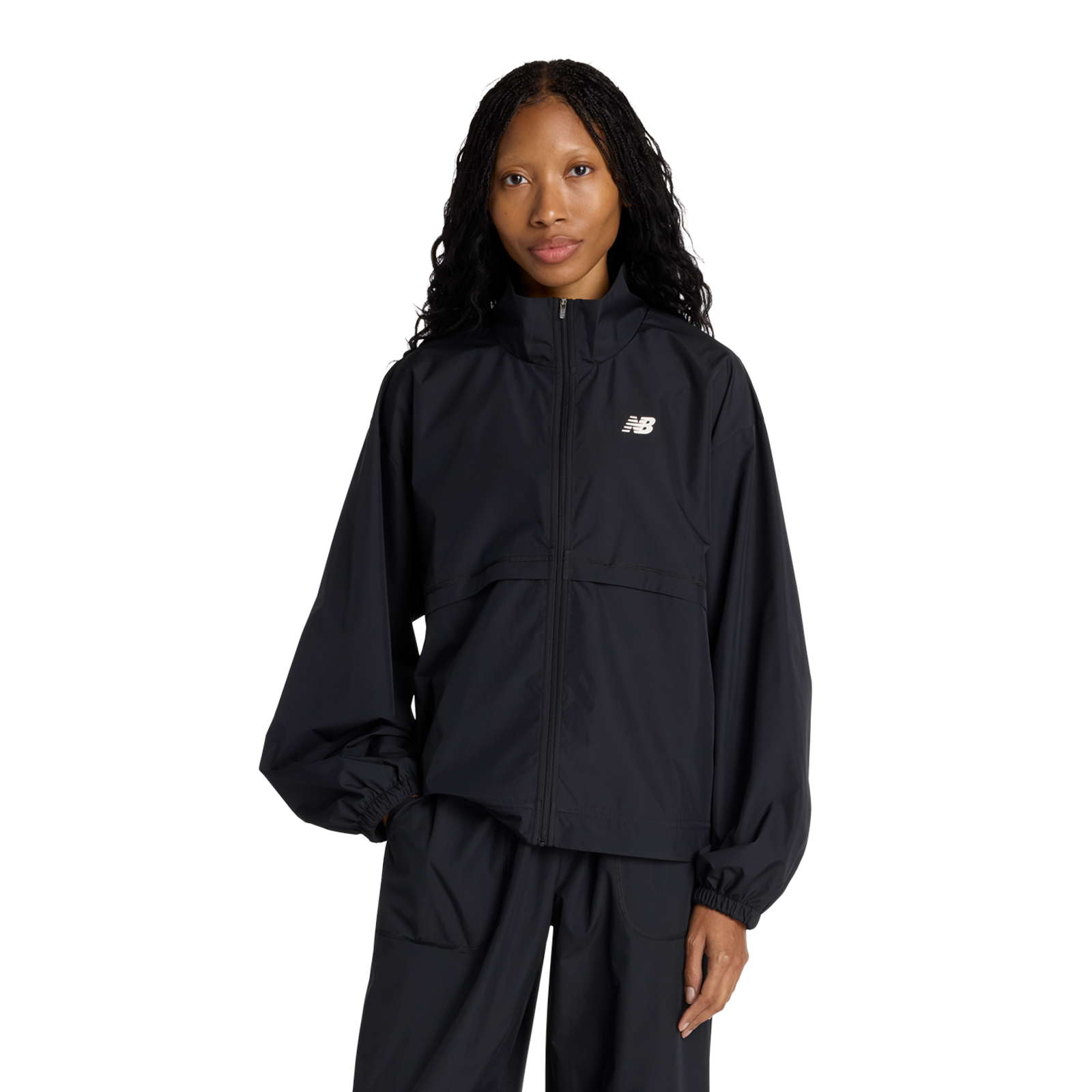 New Balance New Balance W Trackside Woven Jacket Damen, schwarz, Grösse: XL  Damen, schwarz, Grösse: XL