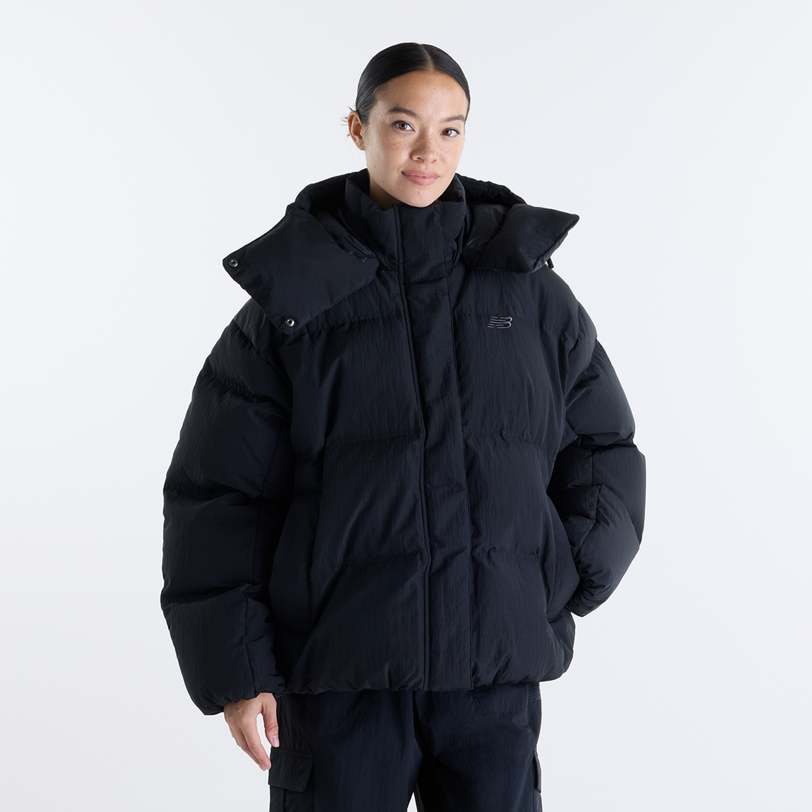 Image of New Balance New Balance W Premium Puffer Jacket Damen, schwarz, Grösse: L Damen, schwarz, Grösse: L