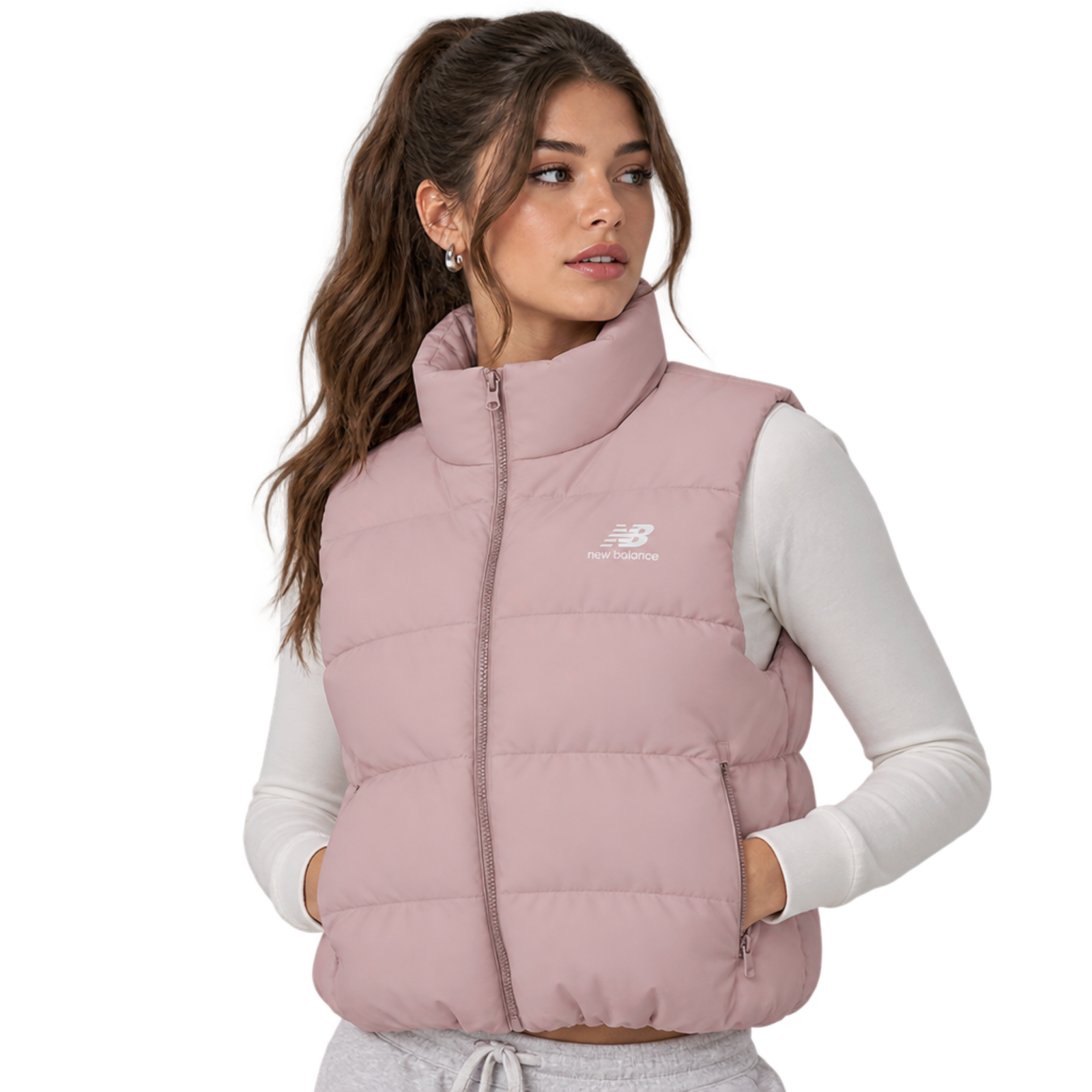 New Balance New Balance W Boston Puffer Vest Damen, pink, Grösse: XS  Damen, pink, Grösse: XS