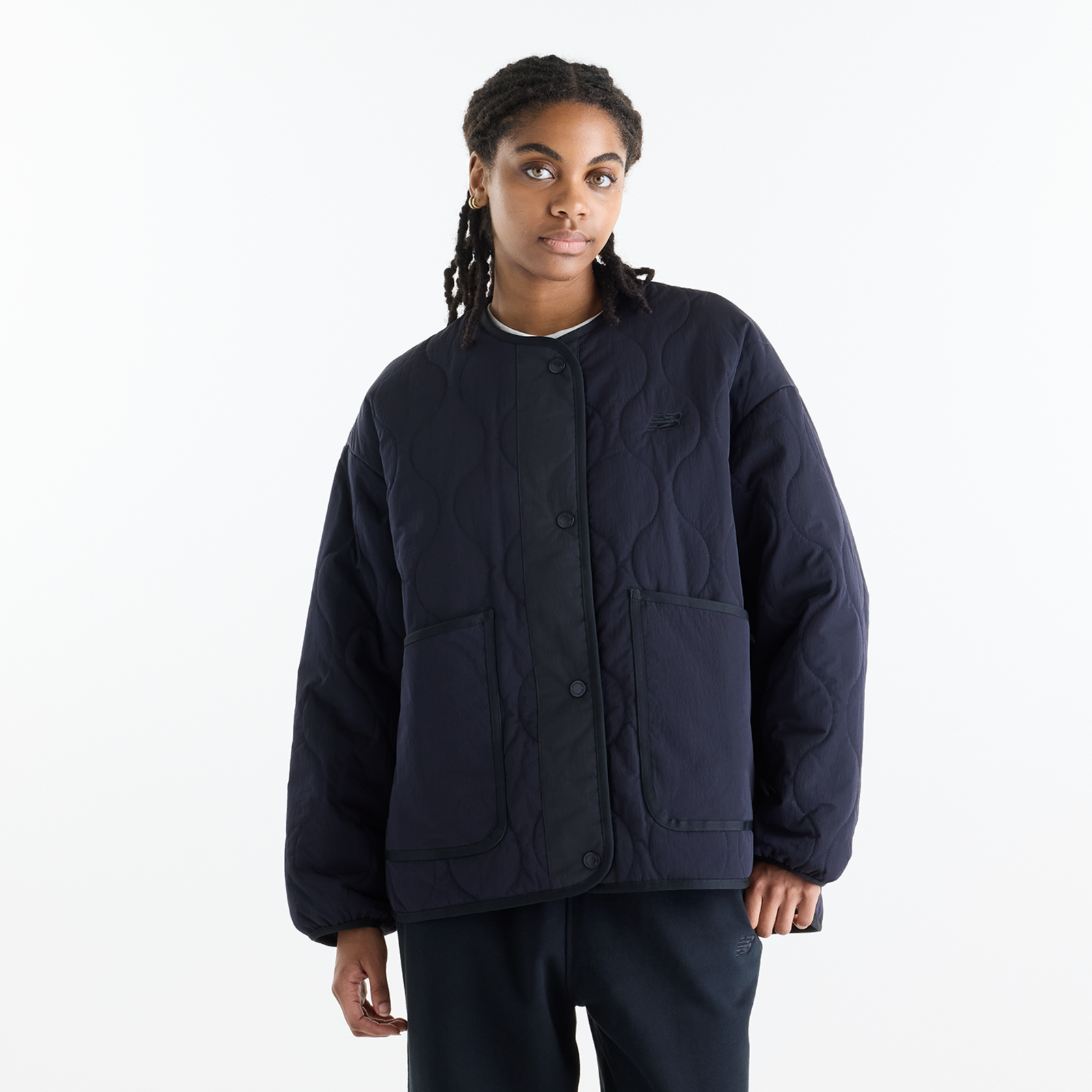 New Balance New Balance W Quilted Bomber Damen, schwarz, Grösse: XS  Damen, schwarz, Grösse: XS