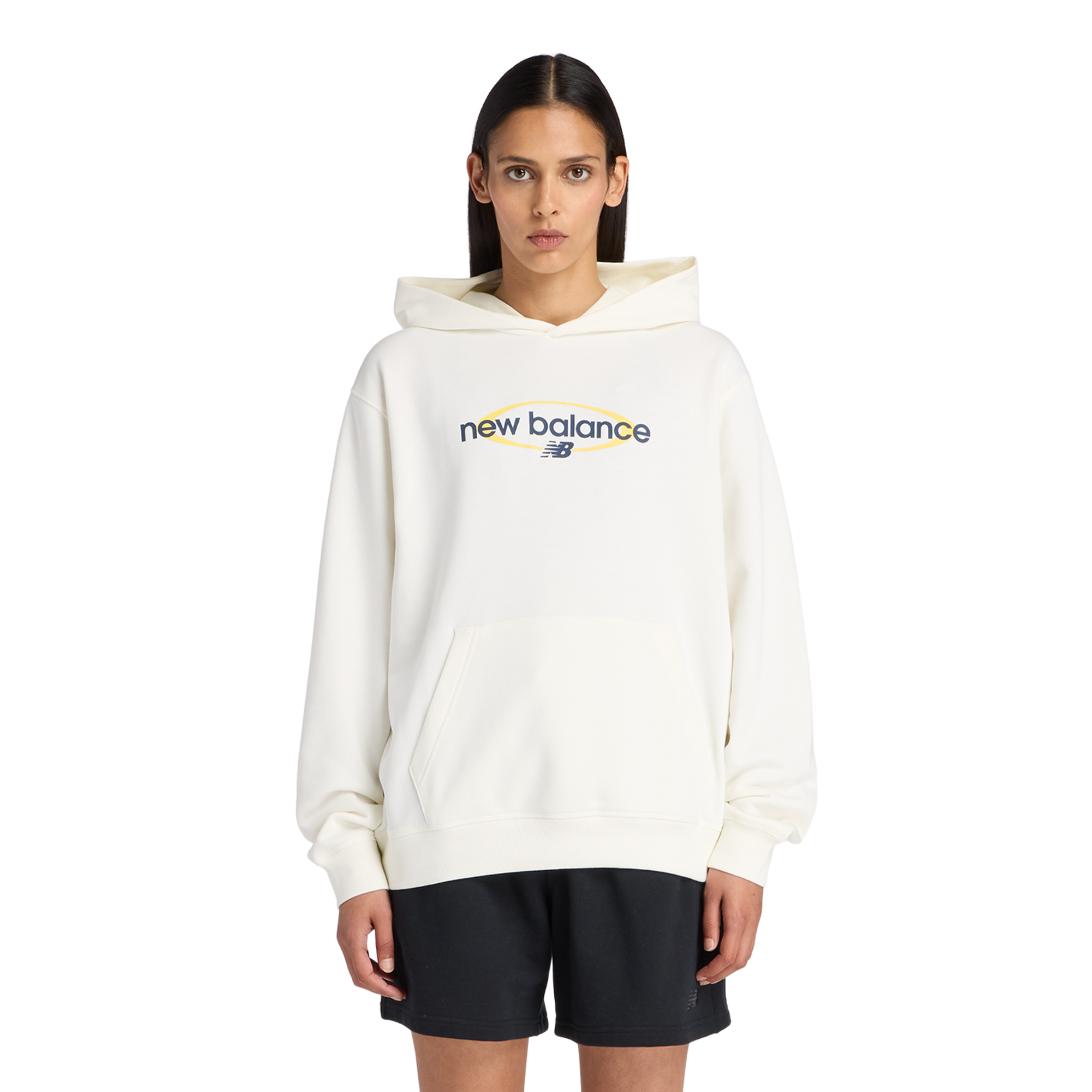 New Balance W Sport Graphic Relaxed Hoodie  Damen, weiss, Grösse: M
