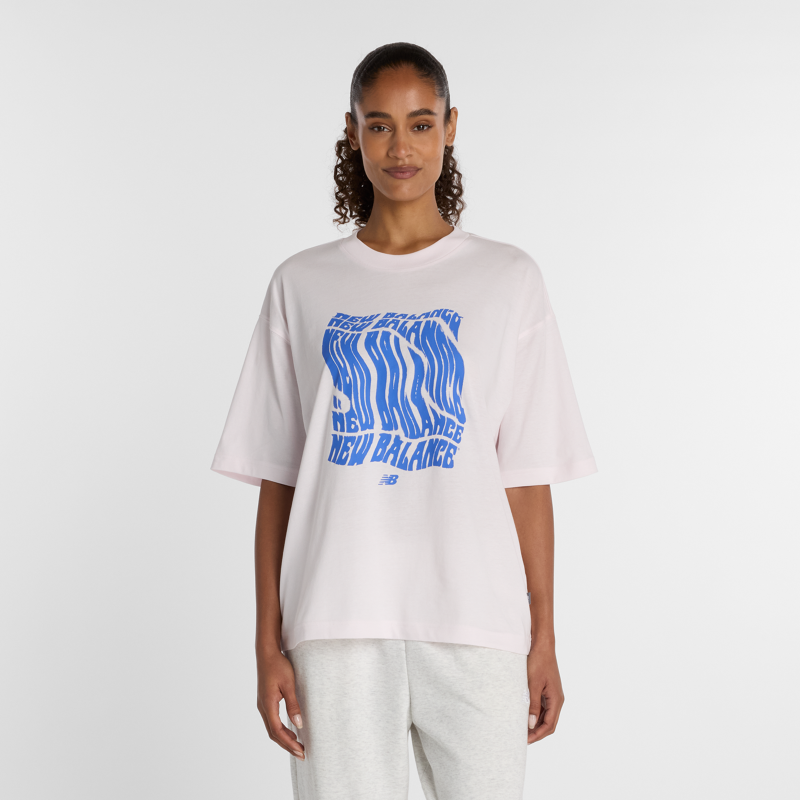 New Balance New Balance W Wavey Relaxed T-Shirt Damen, pink, Grösse: XL  Damen, pink, Grösse: XL