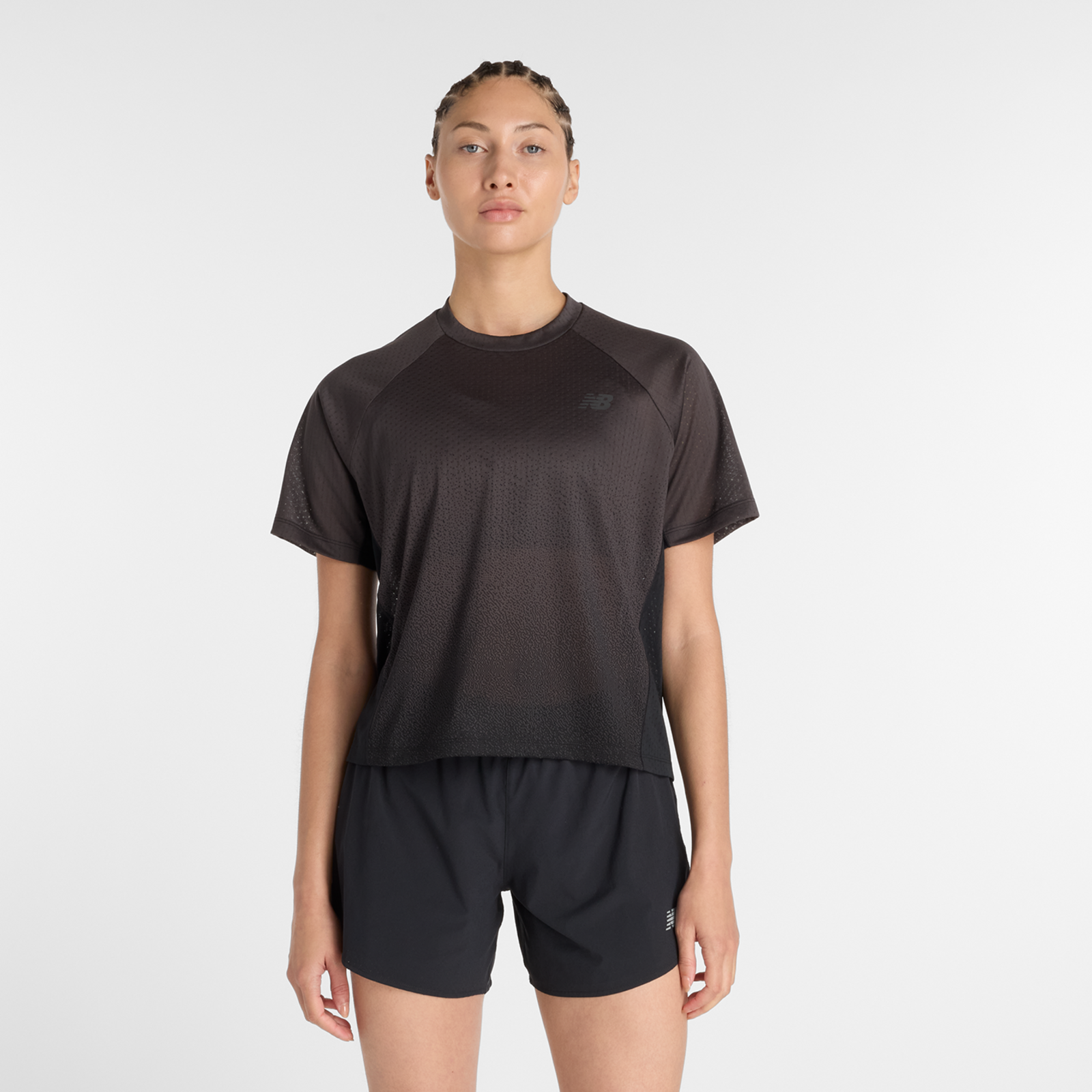 New Balance New Balance W Viz-Tech Run T-Shirt Damen, schwarz, Grösse: L  Damen, schwarz, Grösse: L