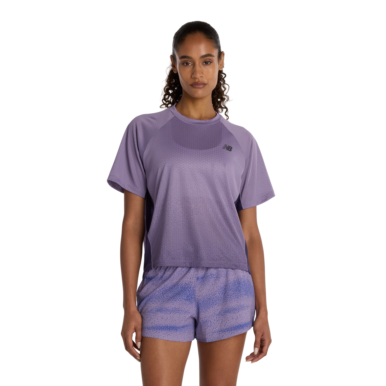 New Balance New Balance W Viz-Tech Run T-Shirt Damen, violett, Grösse: XS  Damen, violett, Grösse: XS