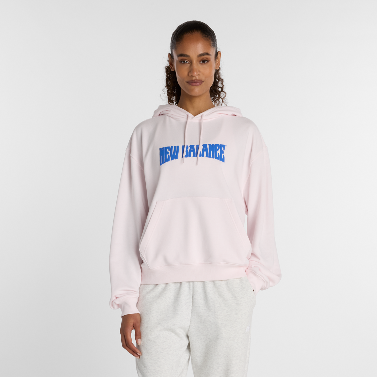 New Balance W Wavy Oversized Hoodie  Damen, pink salt, Grösse: XL