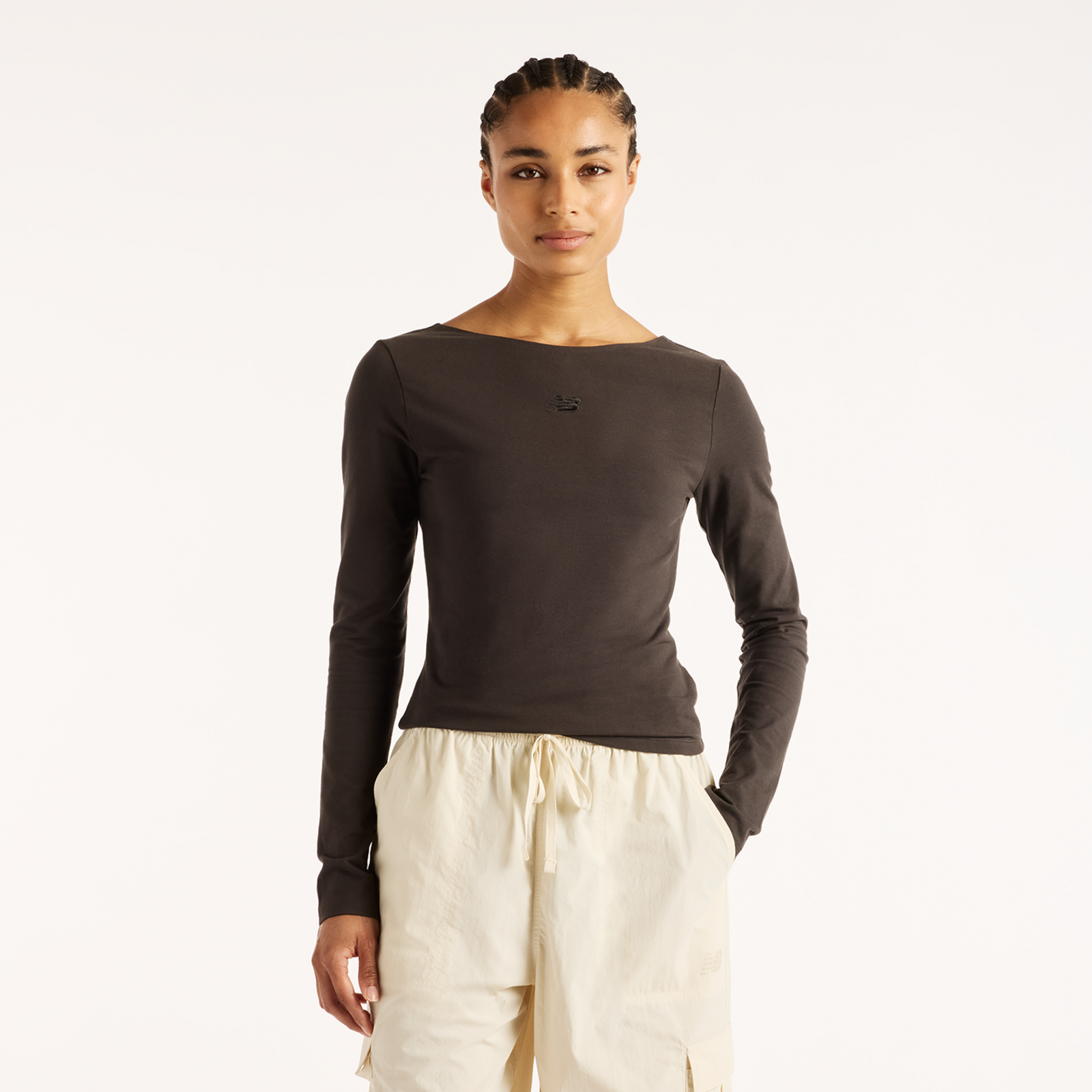 New Balance New Balance W Open-Back Fitted Long Sleeve Damen, schwarz, Grösse: XS  Damen, schwarz, Grösse: XS