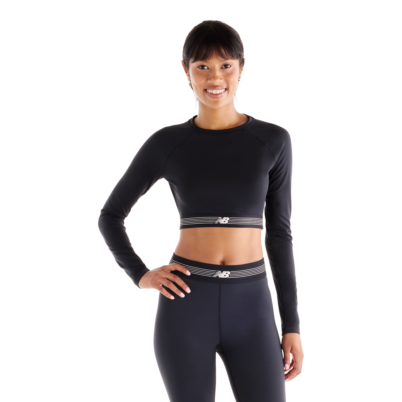 New Balance New Balance W AC Fitted Long Sleeve Damen, schwarz, Grösse: XS  Damen, schwarz, Grösse: XS