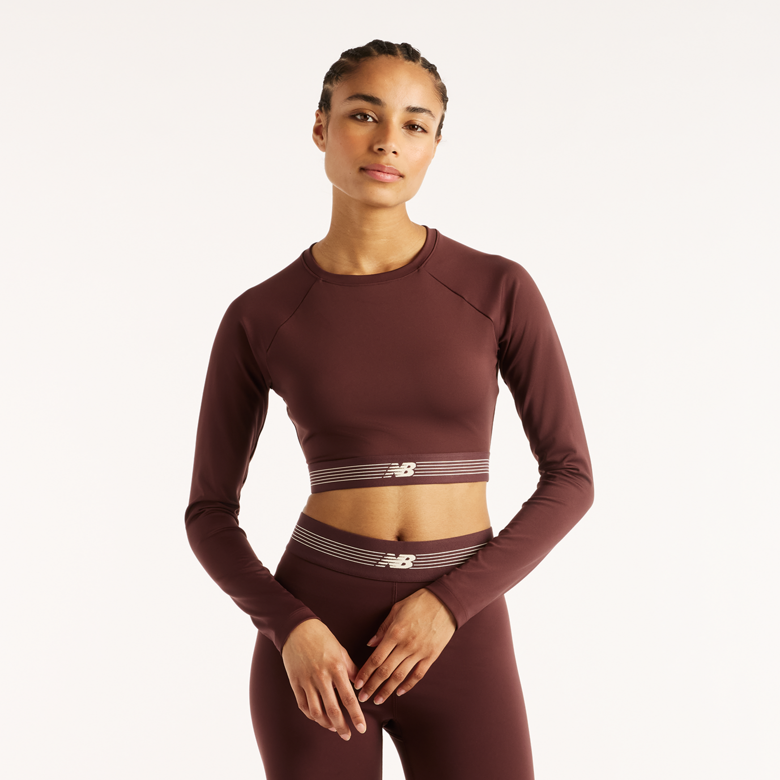 New Balance New Balance W AC Fitted Long Sleeve Damen, rot, Grösse: XL  Damen, rot, Grösse: XL