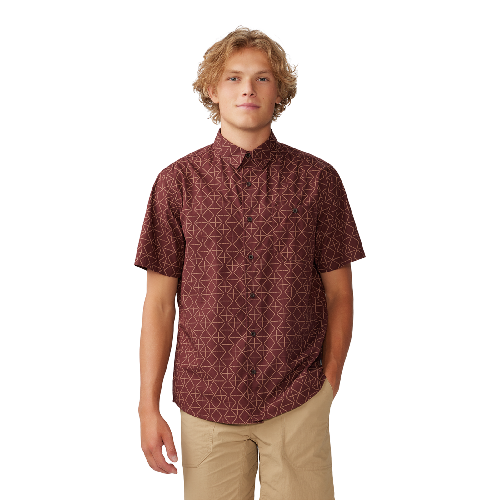 Mountain Hardwear M Big Cottonwood Hemd für Herren, braun, Grösse: S
