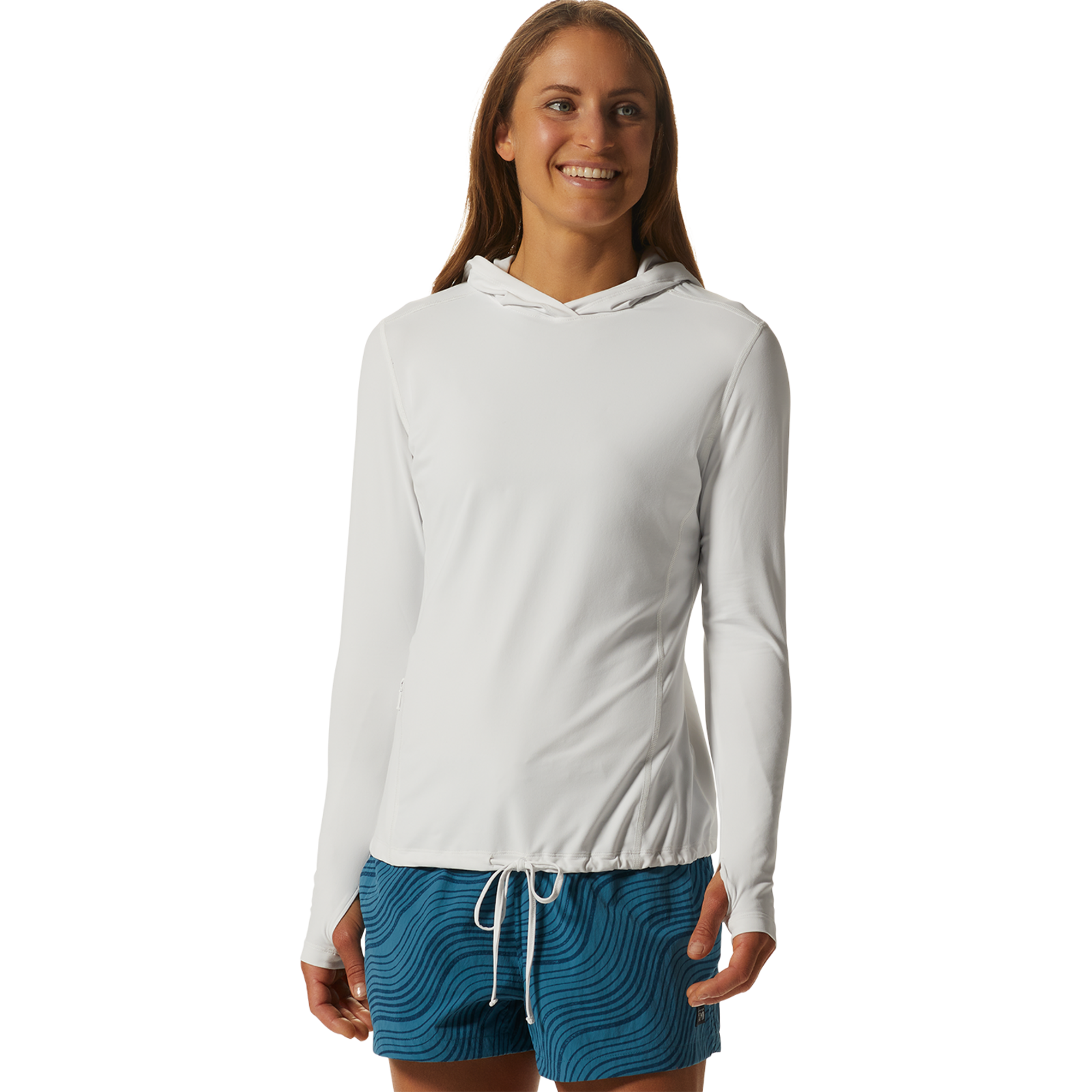 Mountain Hardwear W Crater Lake LS Funktionsshirt für Damen, weiss, Grösse: XS